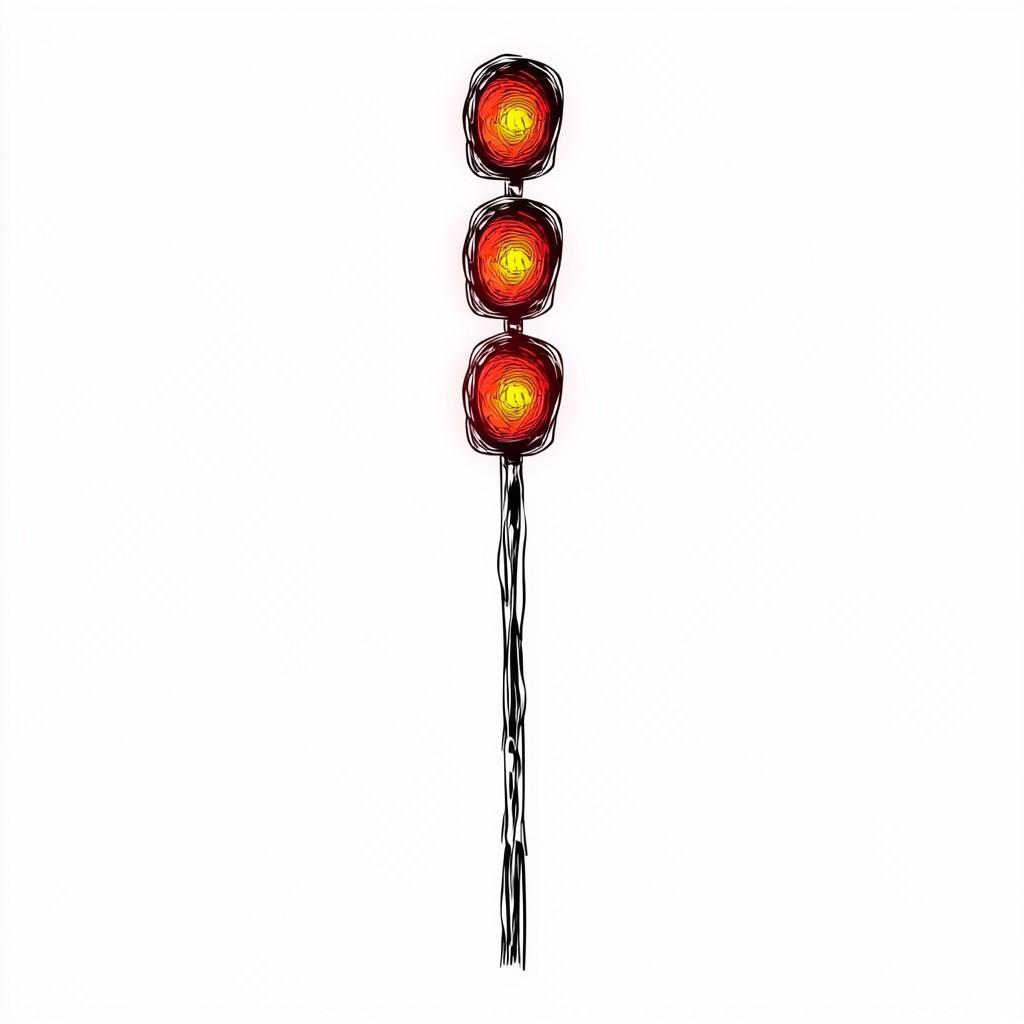 Red, signaling device, Traffic light, Wire