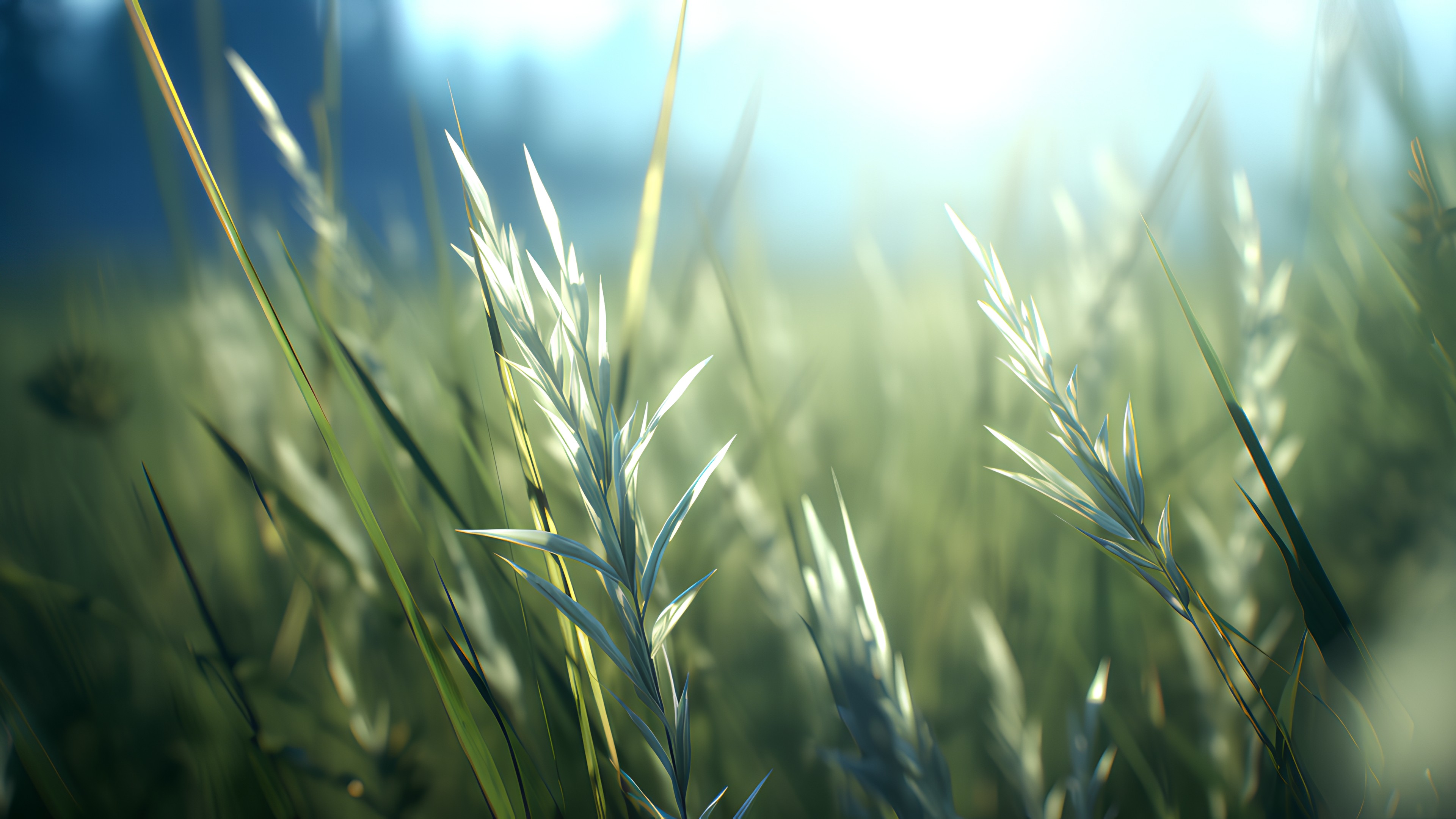 Plant, Water, Terrestrial plant, Sky, Grass, Natural landscape, Grass family, Flowering plant, Grassland, Wind, Meadow, Agriculture, Prairie, Tree, Crop, Field, Twig, Electric blue, Macro photography, Moisture