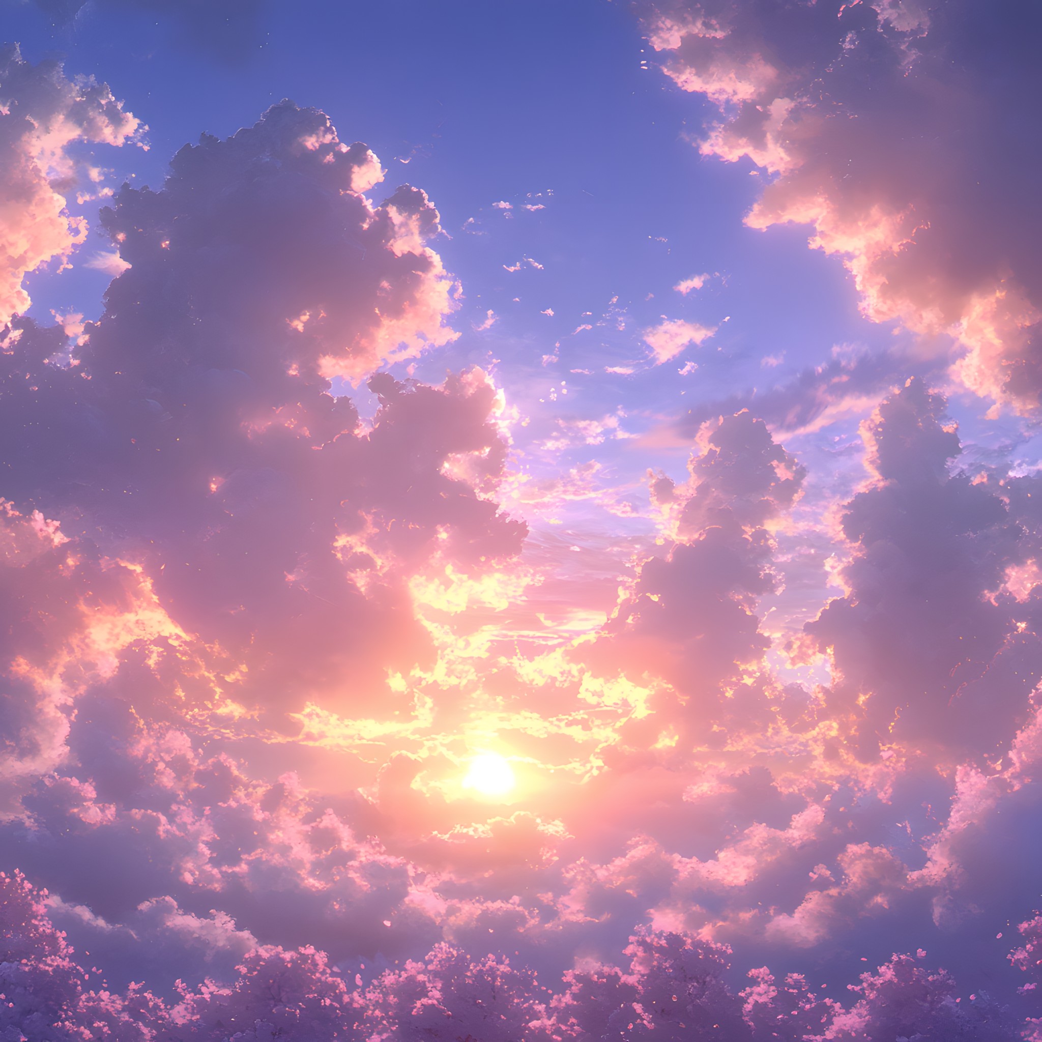 Cloud, Blue, Cumulus, Orange, Dusk, Pink, Afterglow, Meteorological phenomenon, Sunrise, Evening, Sunlight, Purple, Sunset, Dawn, Red sky at morning