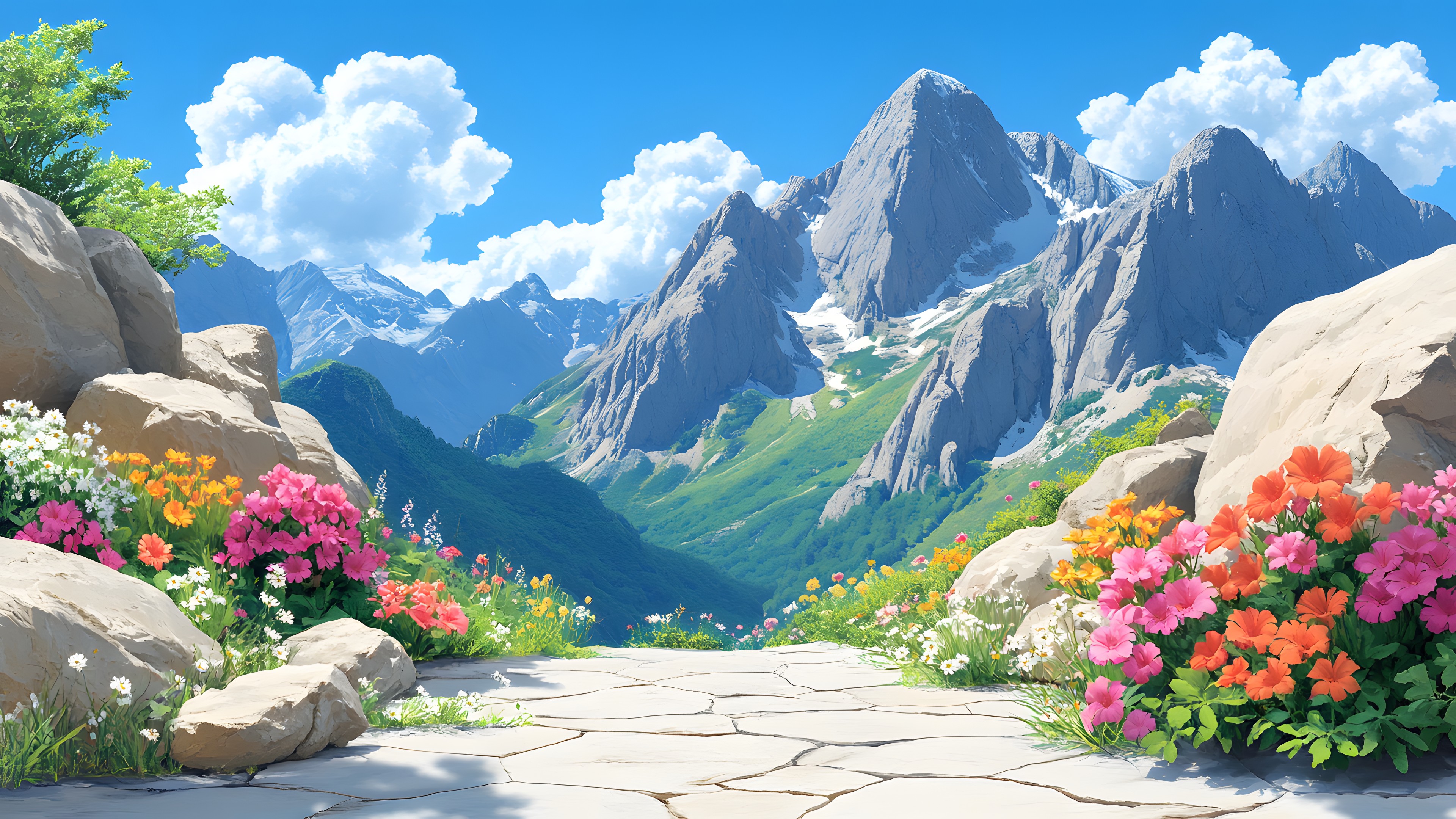 Mountainous landforms, Natural landscape, Mountain, Hill, Mountain range, Valley, Ridge, Cloud, Hill station, Alps, Summit, Wildflower, Massif, Cumulus, Meteorological phenomenon, Mount Scenery, Batholith, Glacial landform
