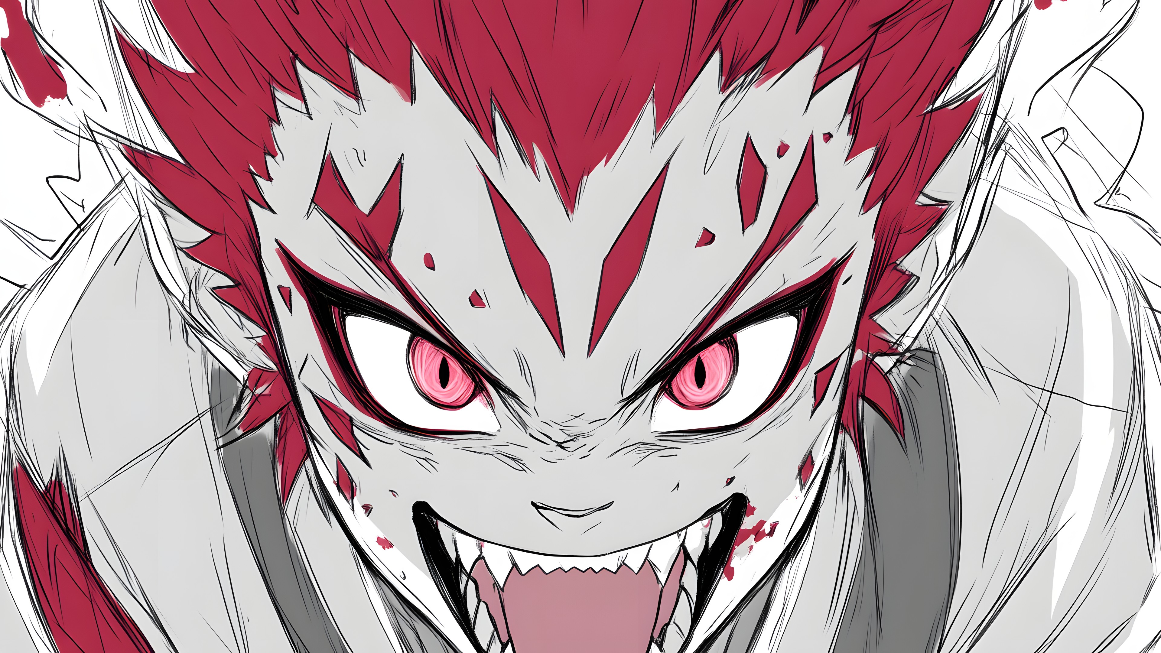 Fictional character, Facial expression, Cartoon, Tooth, Animation, Animated cartoon, Anime, Fiction, CG artwork, Fang, Liberty spikes, Graphics, Screaming