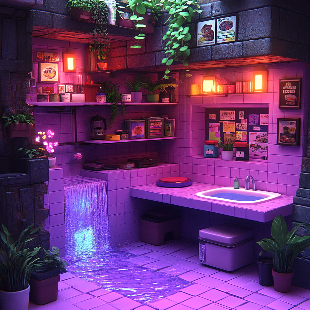 Purple, Houseplant, Animation