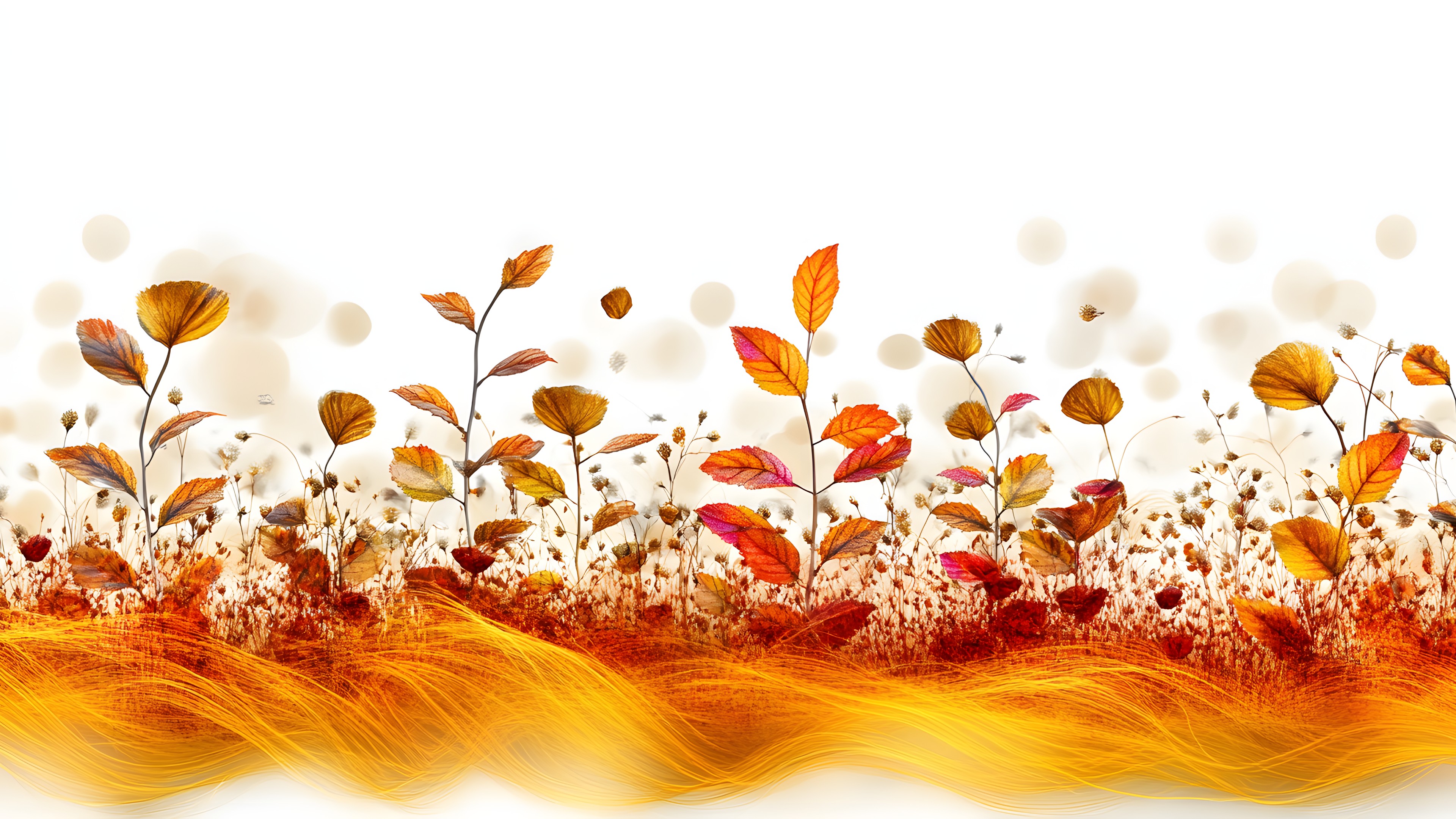 Red, Leaf, Yellow, Orange, Brown, Autumn, Graphics, Design