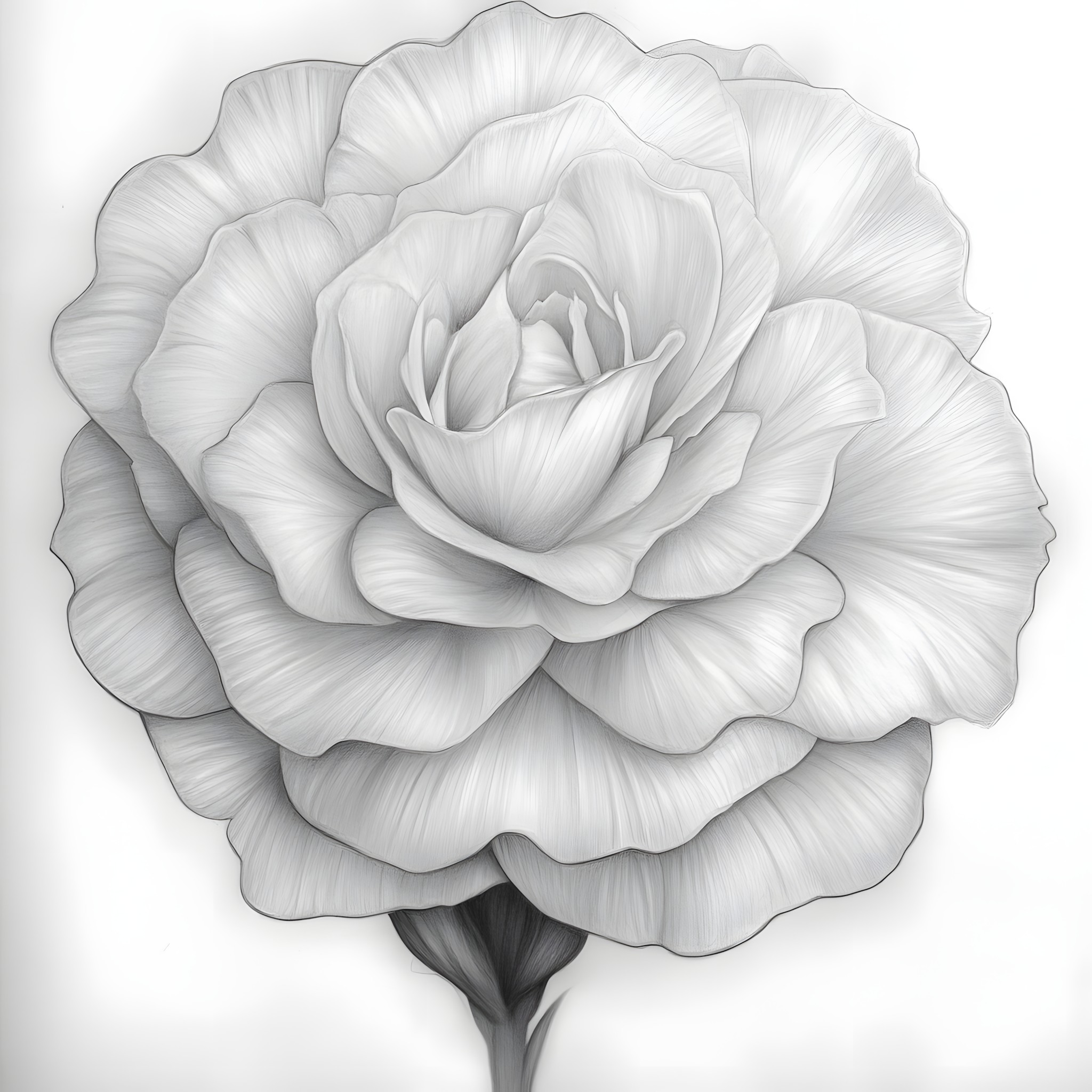 Petal, Flower, White, Monochrome photography, Garden roses, Flowering plant, Black and white, Rose family, Rose, Cut flowers, Floribunda, Sketch, Cabbage rose, Line art, Camellia, Floral design, Peony, French rose, Spiral