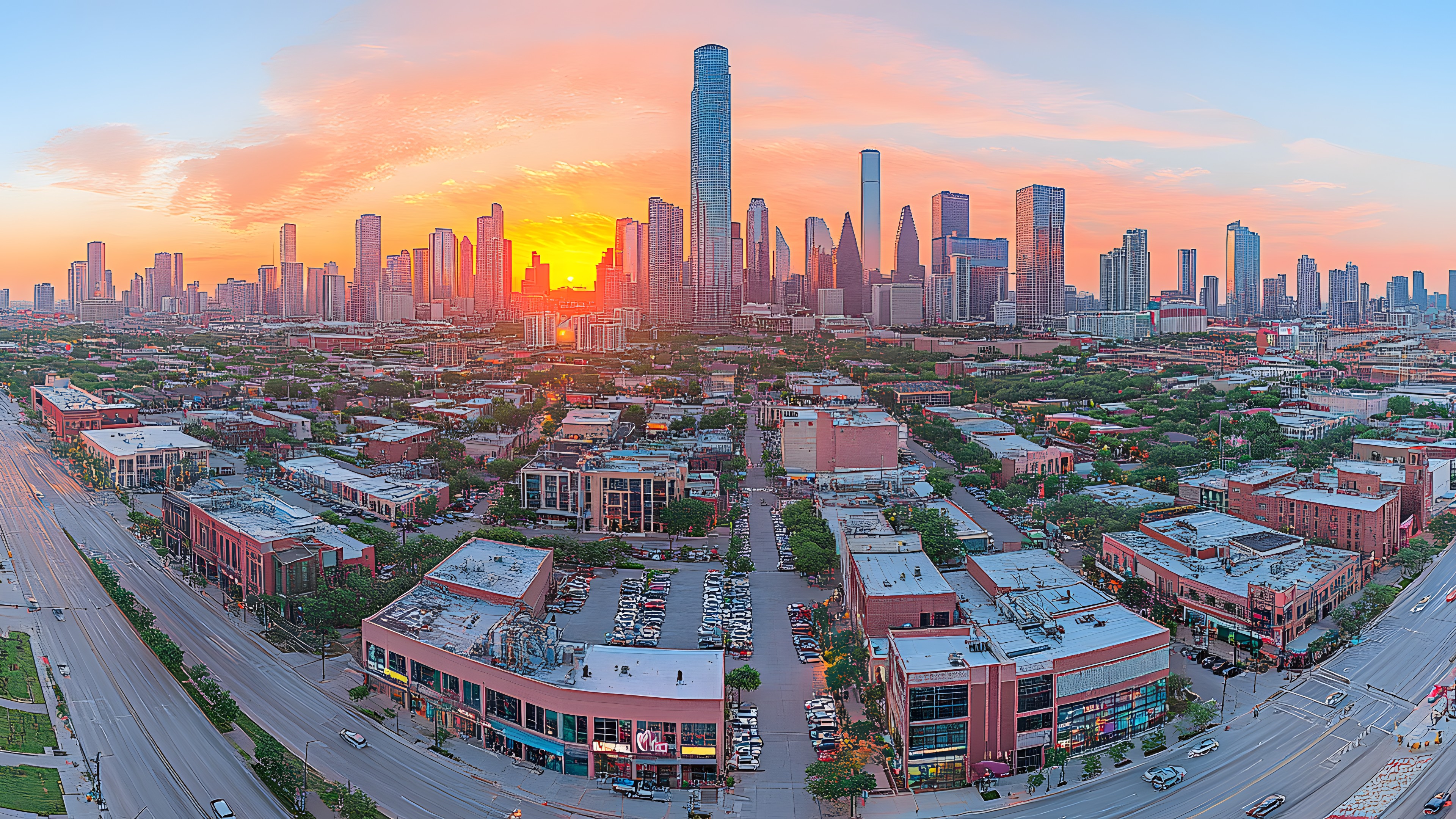 Skyscraper, Sky, Building, Cloud, Daytime, World, Tower, Infrastructure, Tower block, Architecture, Urban design, Afterglow, Condominium, Cityscape, Neighbourhood, Dusk, Landscape, Residential area, City, Real estate