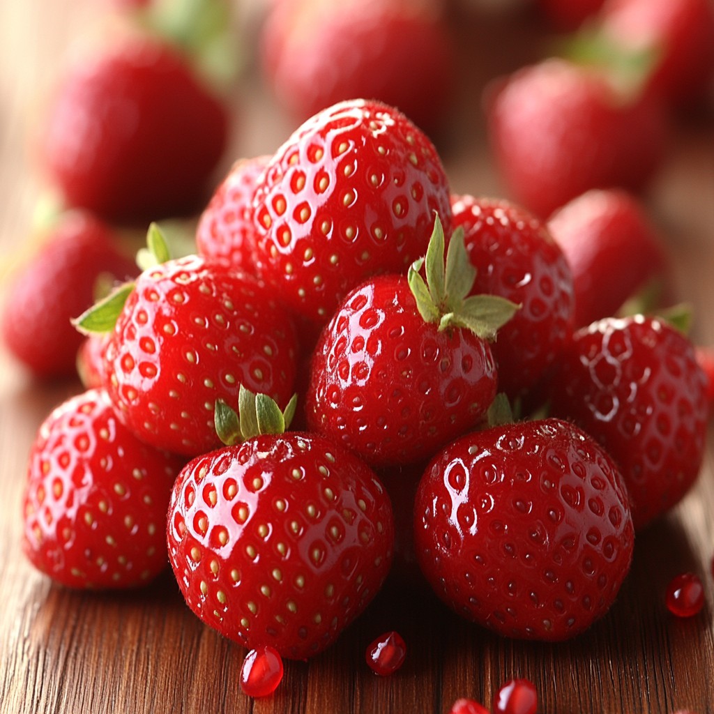 Food, Fruit, Produce, Natural foods, Red, Strawberry, Berry, Seedless fruit, Close-up, Strawberries, Ingredient, Virginia strawberry, Wild strawberry, Macro photography, Staple food, Still life photography, Superfood, Vegetarian cuisine