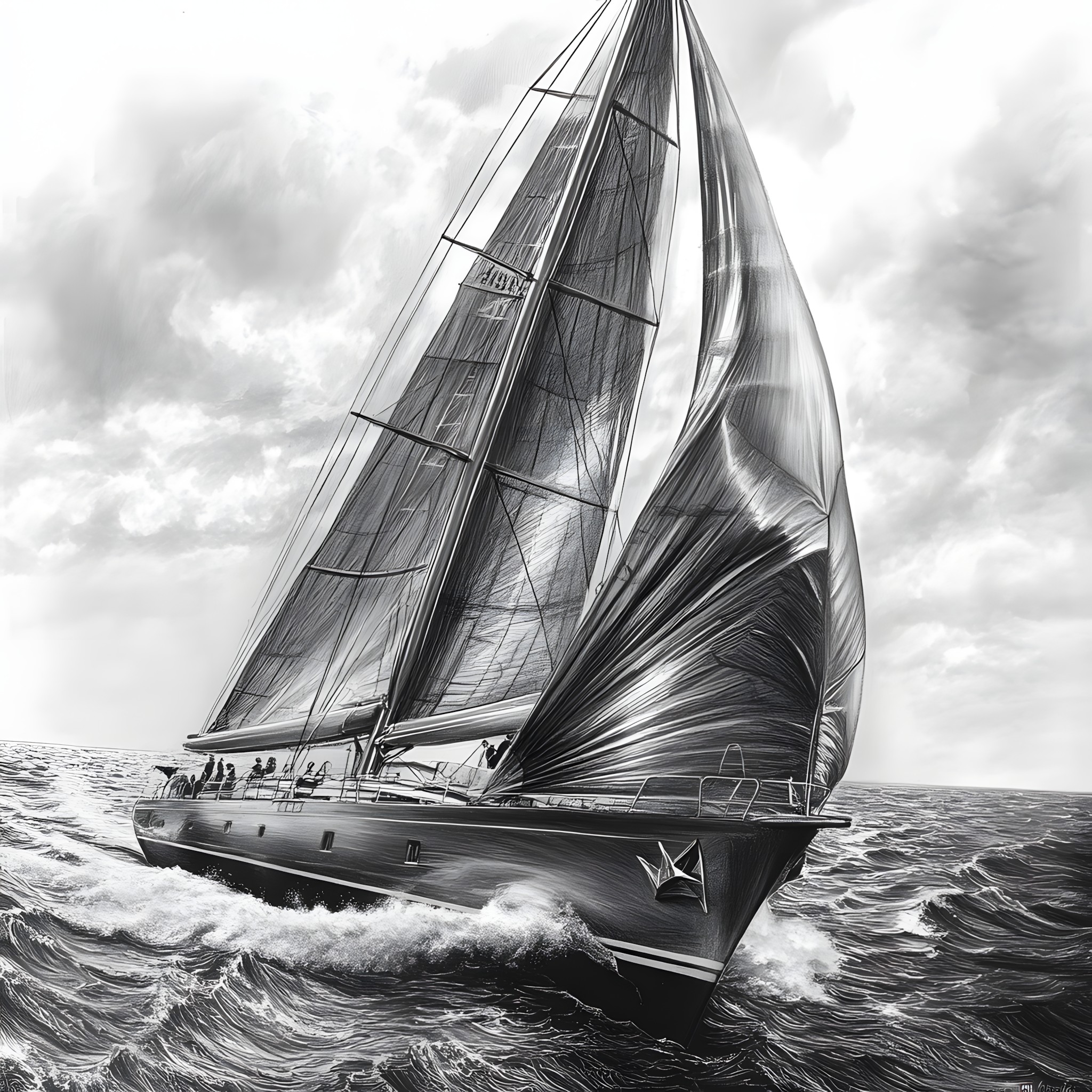 Boat, Sail, Watercraft, Sailboat, Monochrome photography, Mast, Sailing, Sailing, Monochrome, Grey, Ocean, Sea, Ship, Windsport, Wind, Naval architecture, Design, Sloop, Sailing ship, Dhow