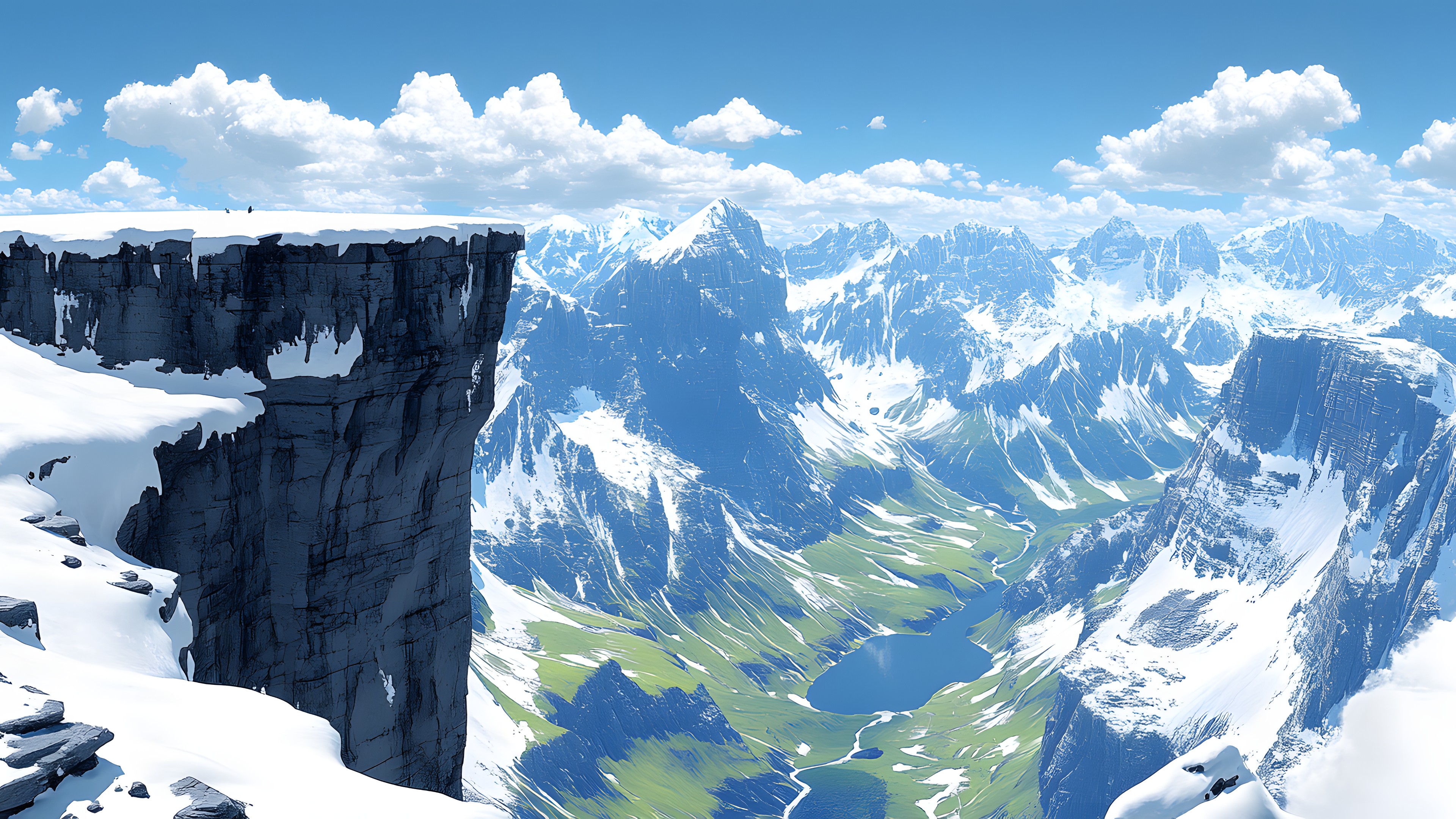 Mountainous landforms, Mountain, Mountain range, Glacial landform, Snow, Terrain, Winter, Glacier, Ridge, Valley, Alps, Hill station, Ice cap, Summit, Arête, Massif, Nunatak, Fell, Moraine, Cirque