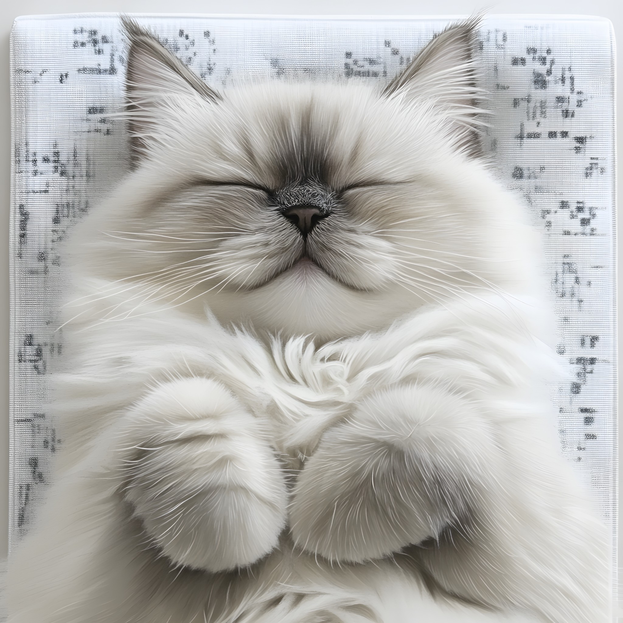 Cat, Felidae, Carnivores, Felinae, Vertebrate, Whiskers, Fur, Snout, Ragdoll, Grey, Persian cat, Kitten, Birman, British Longhair, Cushion, Domestic long-haired cat, Pillow, Siberian cat, Paw, Balinese cat