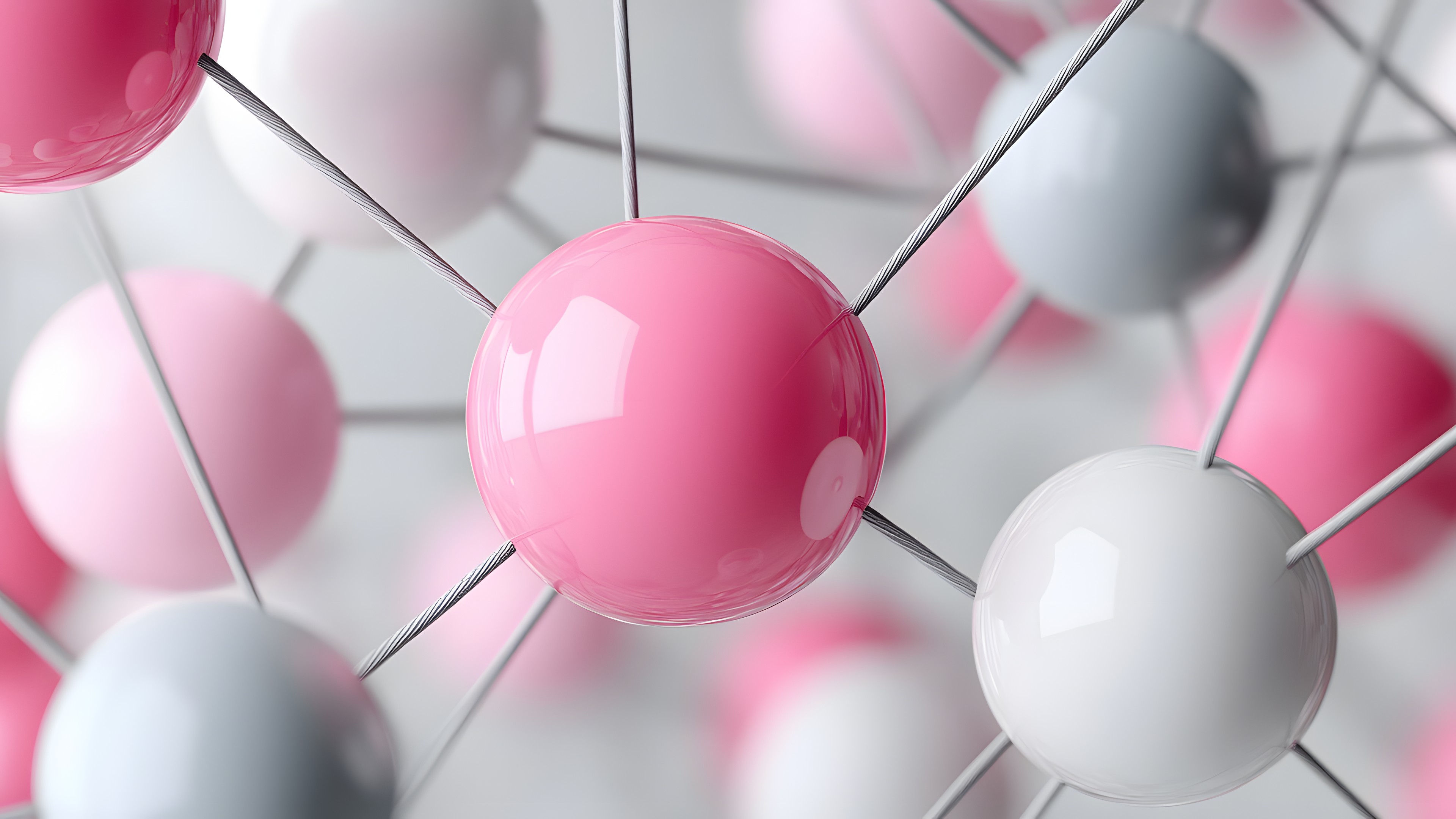 Pink, Sphere, Design, Science, Graphics, Triangle