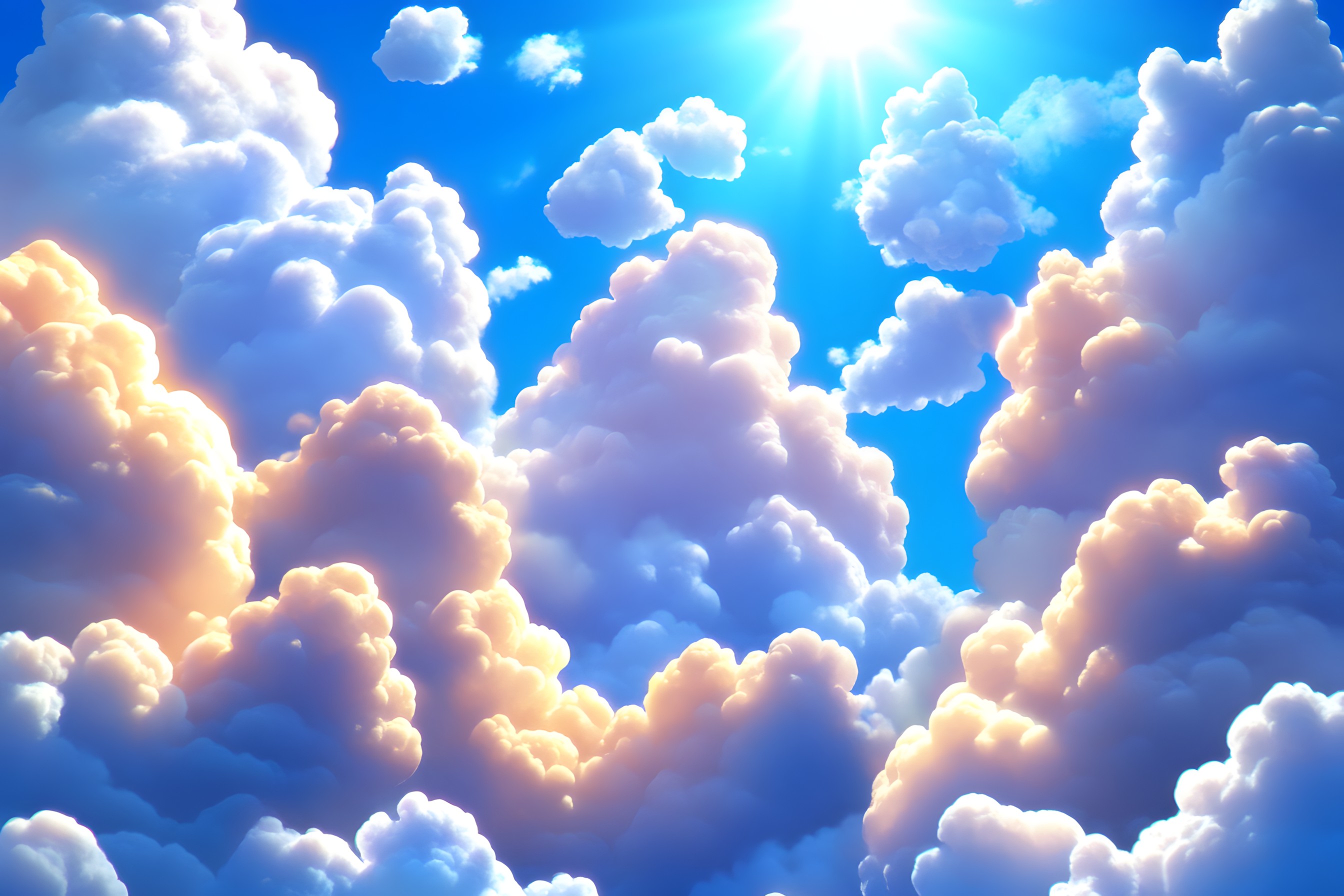 Blue, Cloud, Daytime, Cumulus, Meteorological phenomenon, Sunlight, Graphics