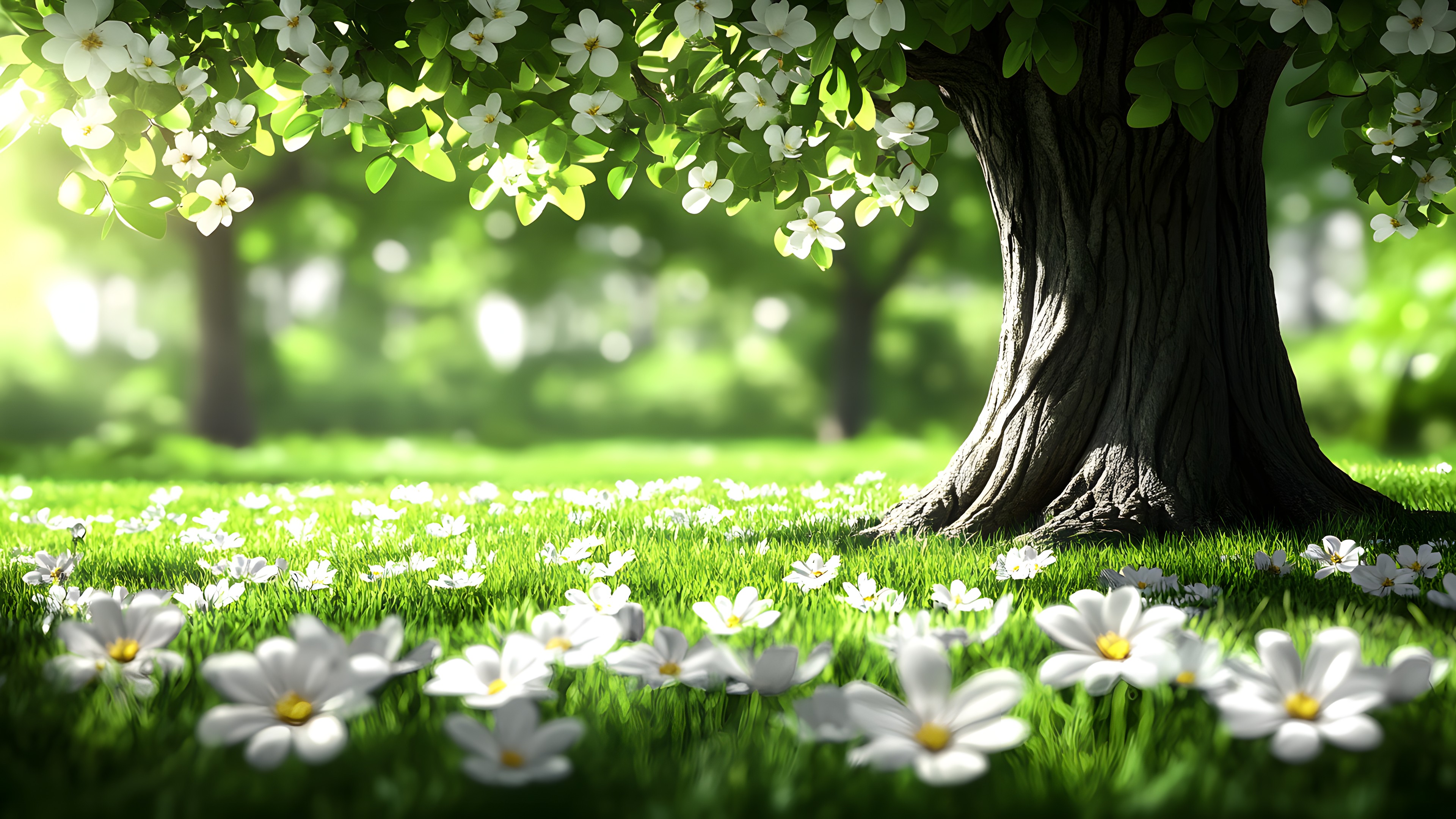 Spring, Groundcover, Woody plant, Garden, Meadow, Lawn, Wildflower, Plantation