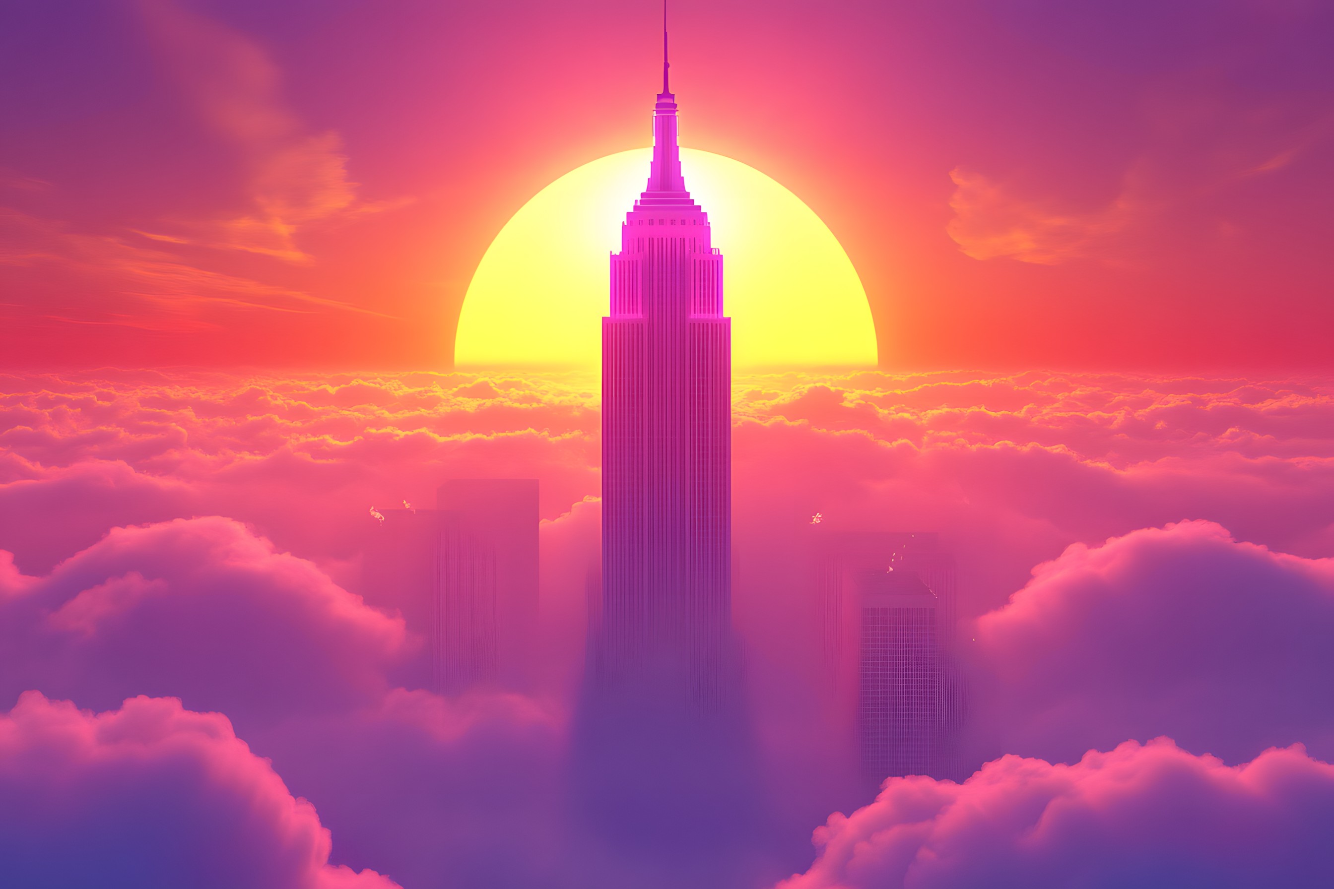 Afterglow, Red, Orange, Sunset, Dusk, Red sky at morning, Sunrise, Tower, Cloud, atmospheric phenomenon, Evening, Sun, Skyscraper, High-rise building, Morning, Sunlight, Metropolis, Dawn, Skyline, Astronomical object