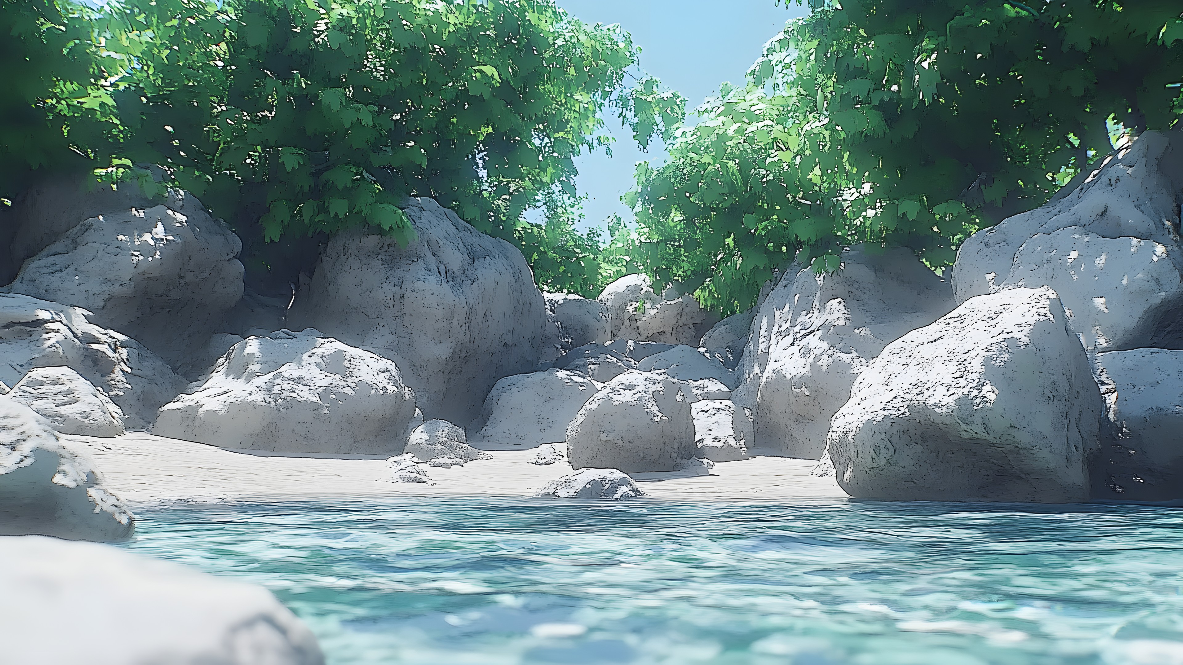 Rock, Watercourse, Boulder, Bedrock, Tropics, Outcrop, Mountain river, Lagoon, Spring