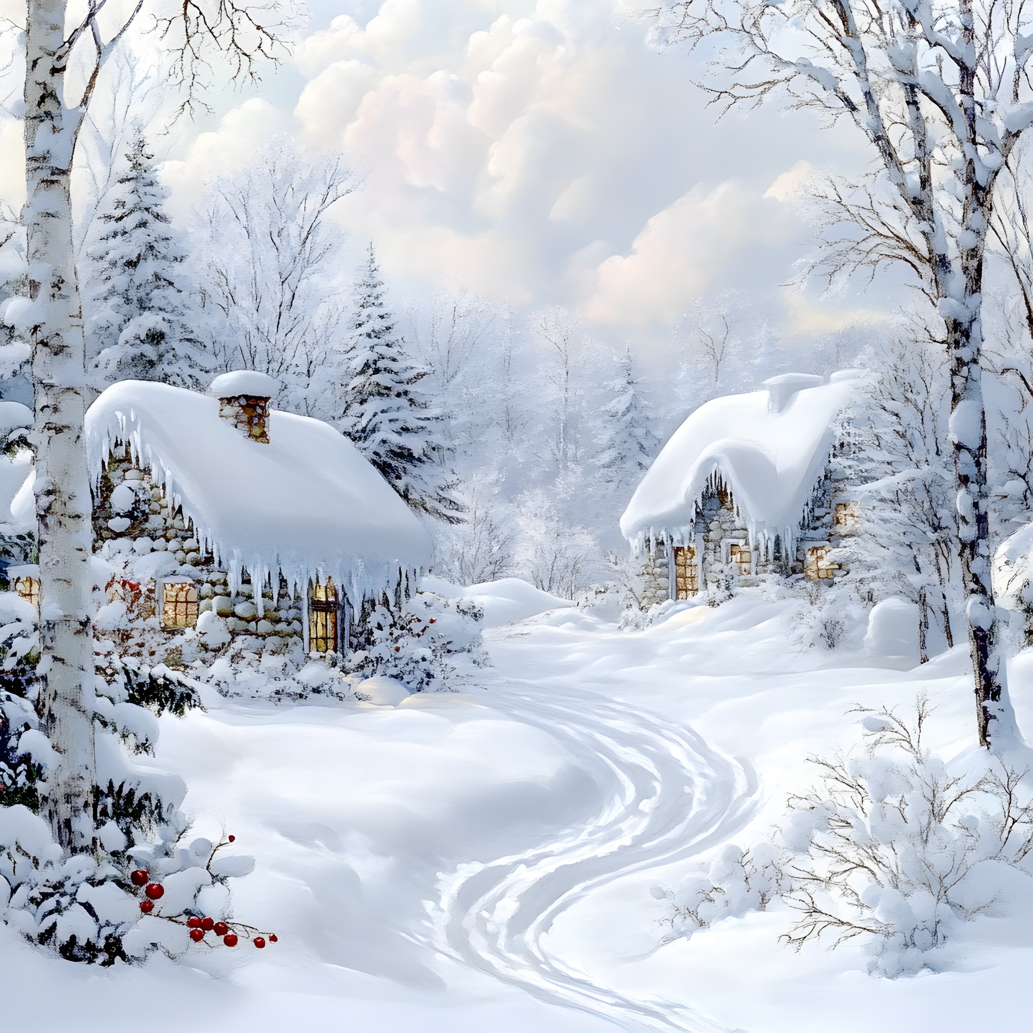 Snow, Winter, Branch, Home, Freezing, Frost, Cottage, Twig, Precipitation, Winter storm, Evergreen, Conifers, Blizzard, Fir, Pine family, Pine, Hut, Ice