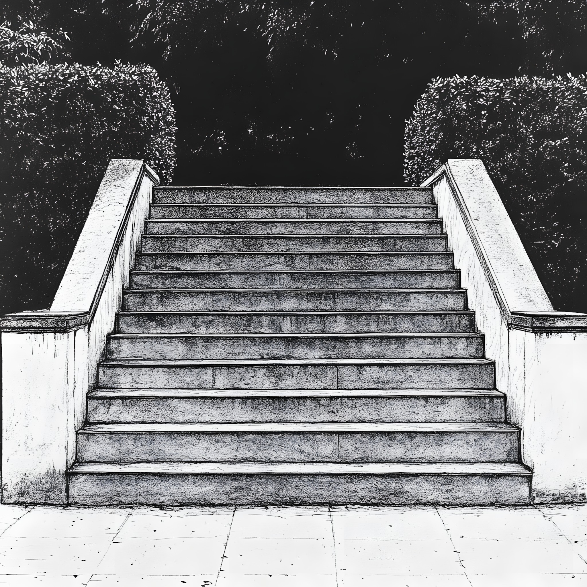 Photograph, Stairs, White, Monochrome photography, Black, Monochrome, Black and white, Grey, Handrail, Design, Still life photography