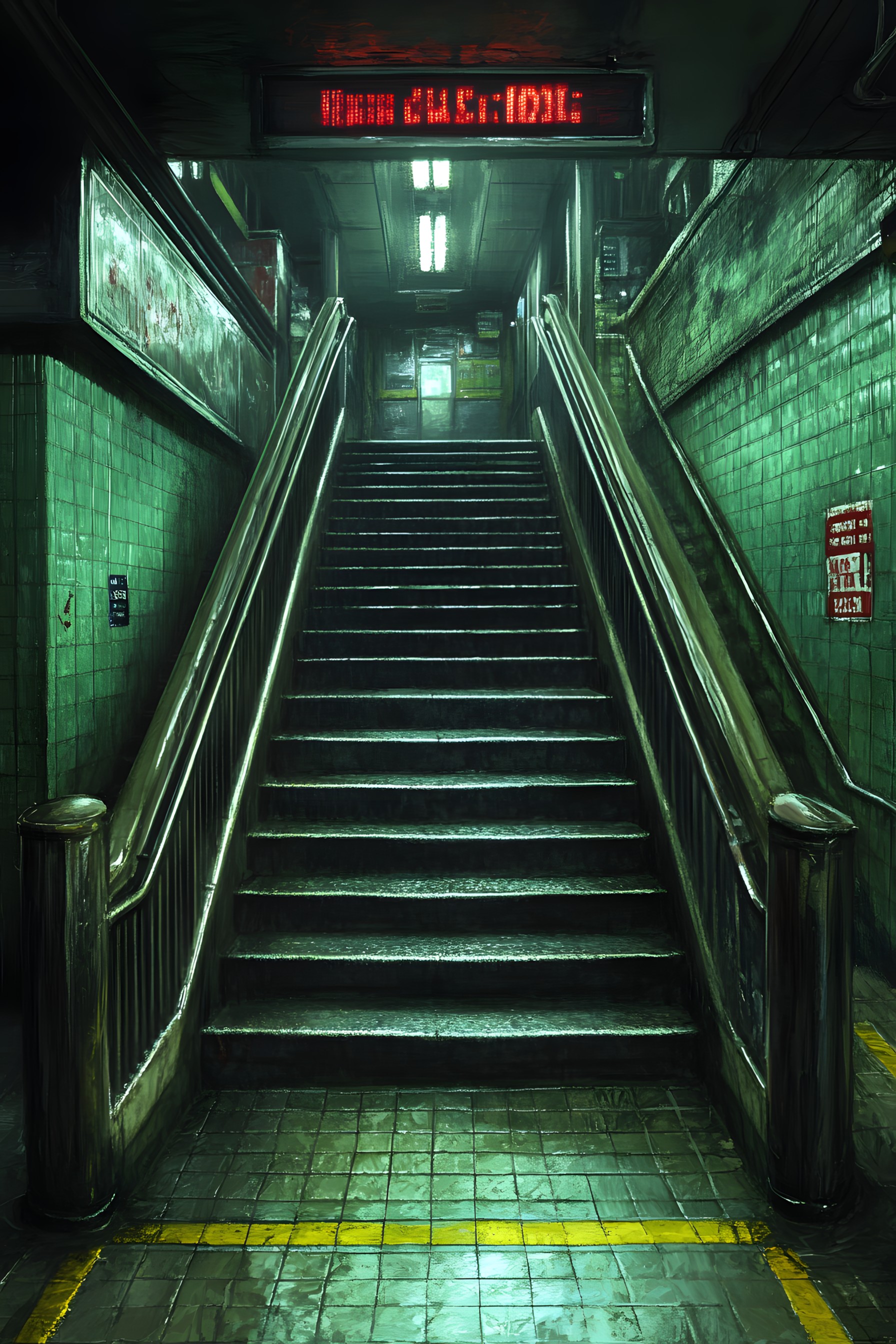 Stairs, Symmetry, Handrail, Steel, Cleanliness