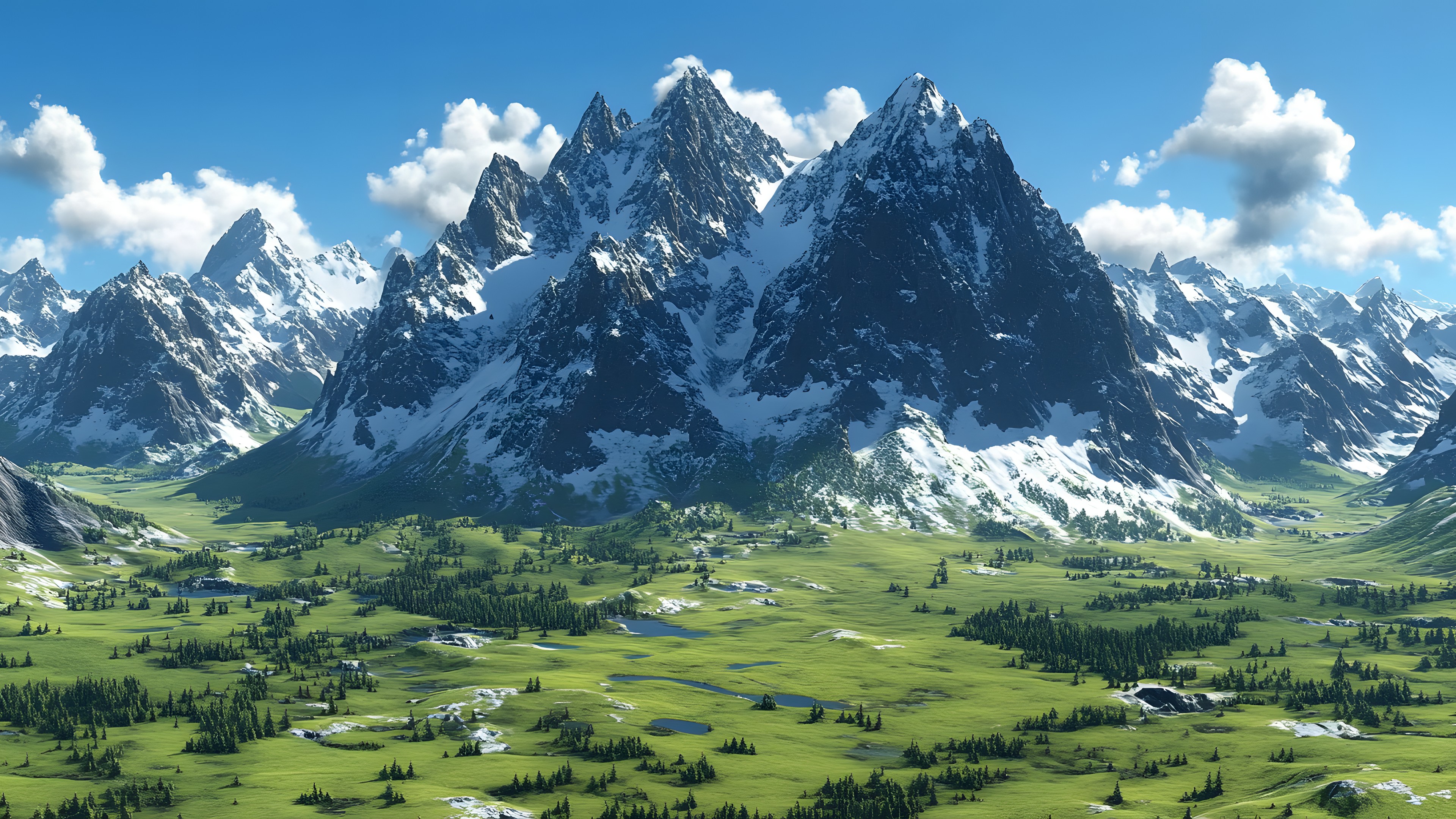 Mountainous landforms, Mountain, Natural landscape, Hill, Highland, Cloud, Mountain range, Terrain, Landscape, Wilderness, Hill station, Valley, Alps, Ridge, Summit, Meadow, Glacial landform, Cumulus, Pasture, Fell