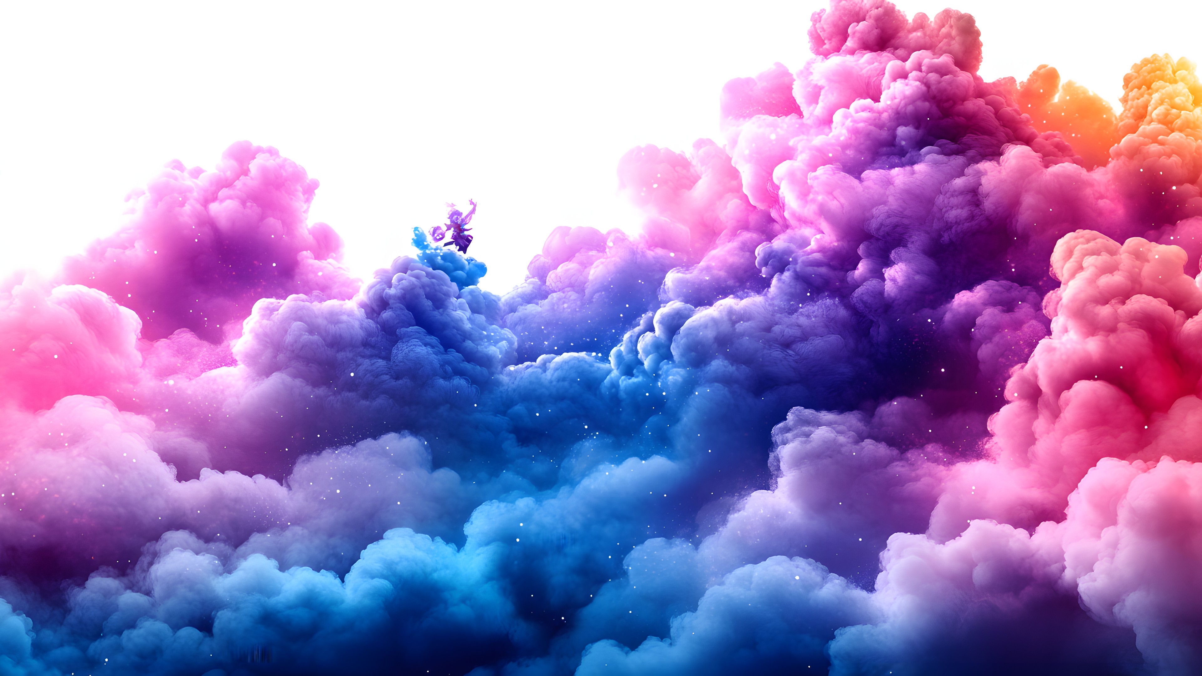 Blue, Pink, Cloud, Purple, Meteorological phenomenon, Cumulus, Graphics, Graphic design, Smoke