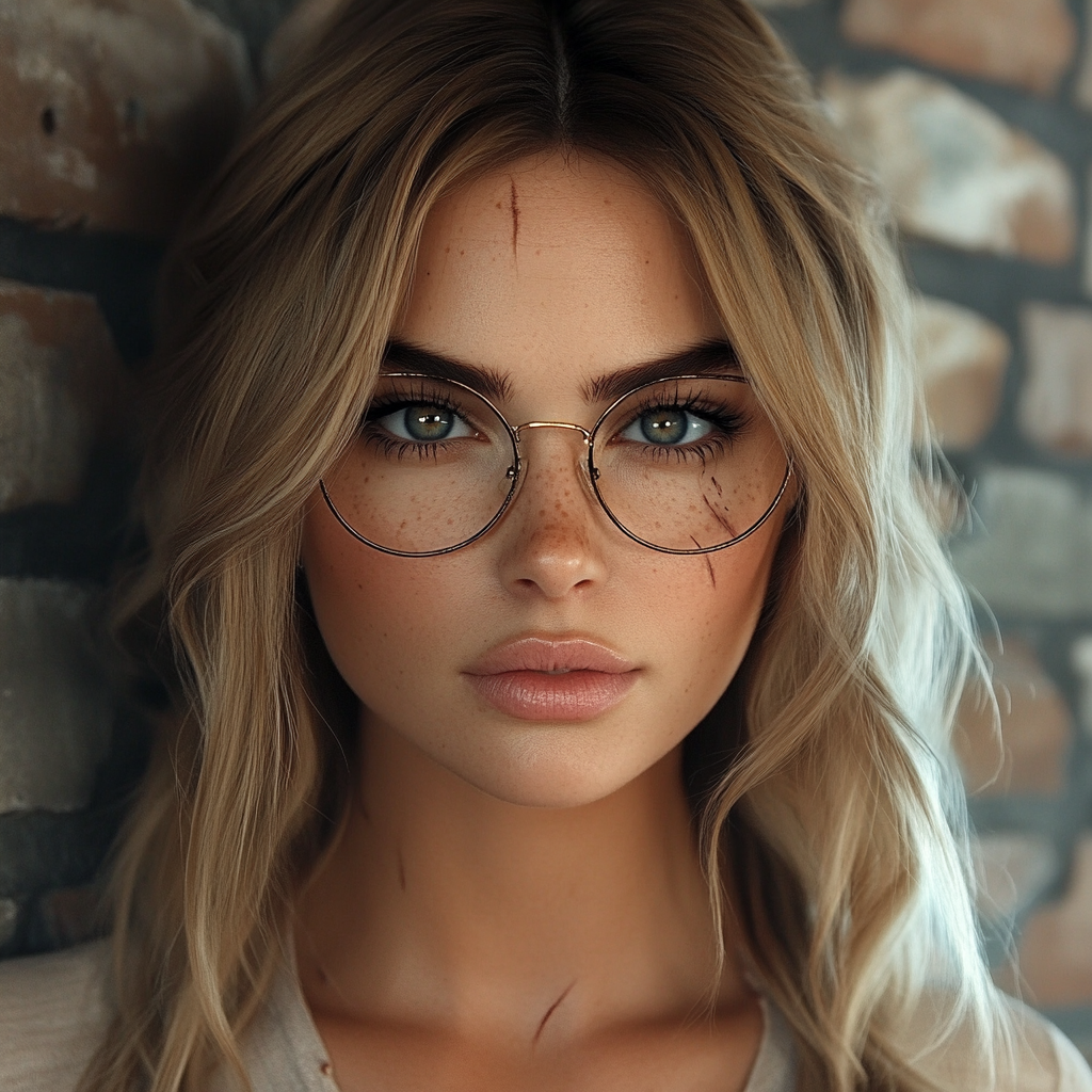 Eyewear, Glasses, Vision Care, Eyebrow, Lips, Fashion, Brown hair, Long hair, Goggles, Layered hair, Cosmetics, Lipstick, Feathered hair, Step cutting, Sunglasses, Hair coloring