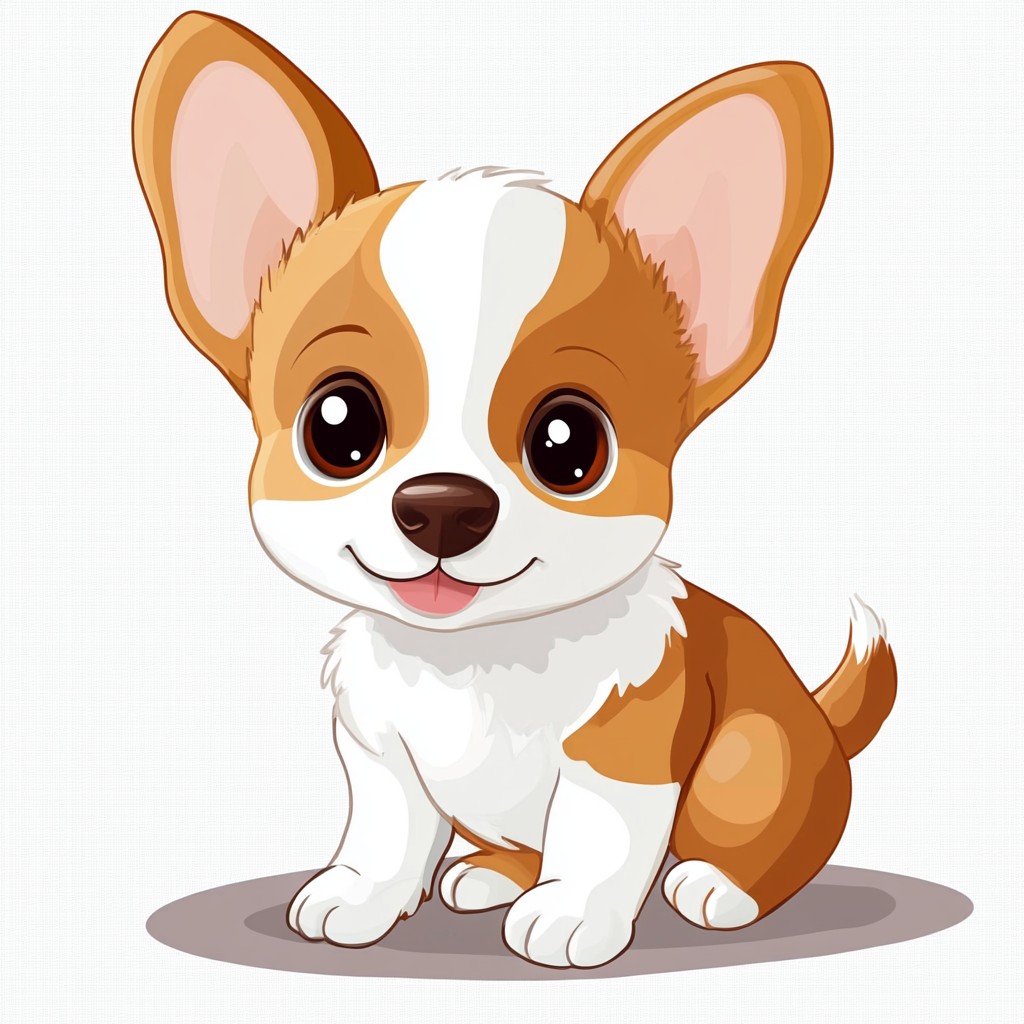 Dog, Vertebrate, Puppy, Snout, Clip art, Carnivores, Cartoon, Toy dog, Animation, Graphics, Canidae, Animated cartoon, Whiskers, Sticker, Welsh Corgi, Paw