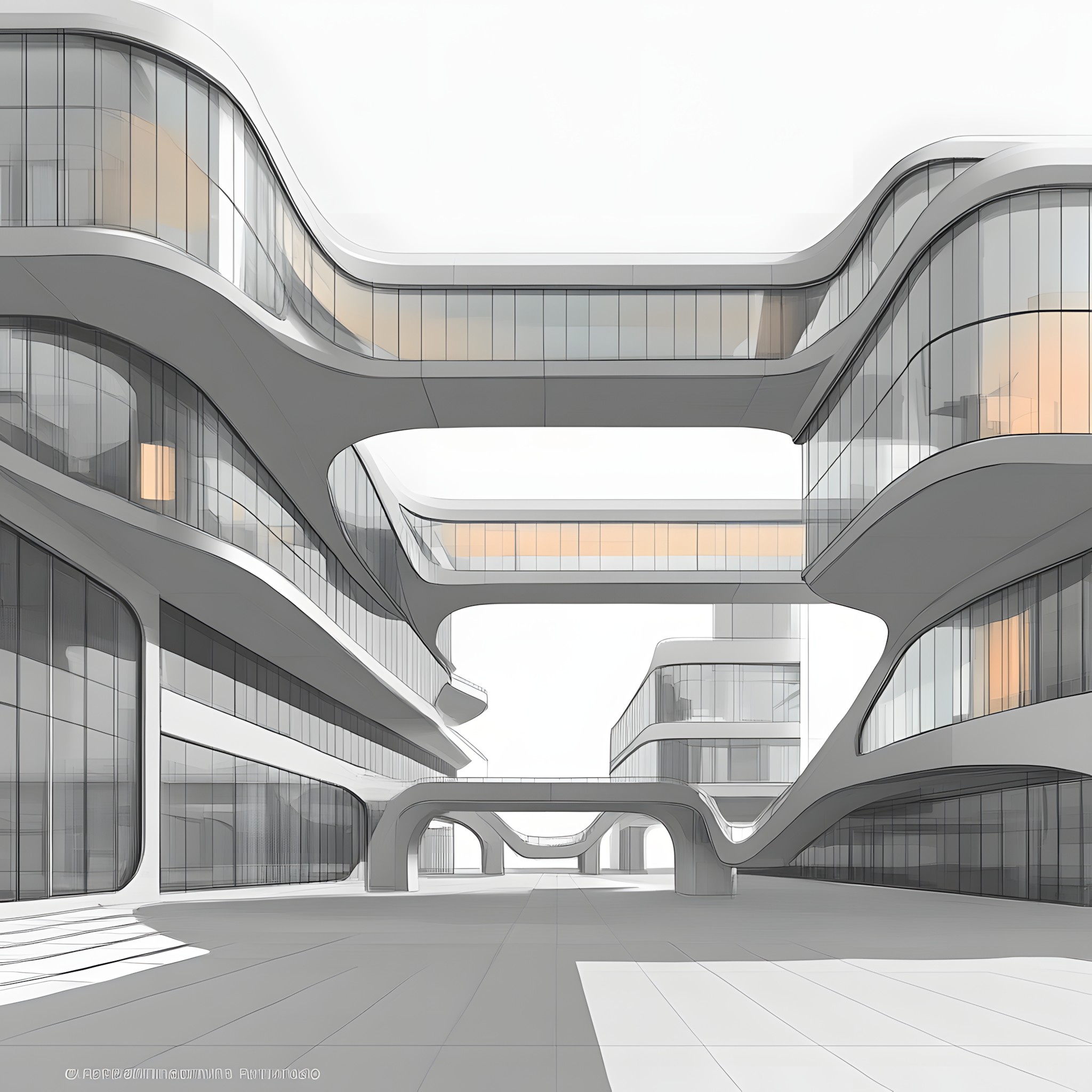 Design, Plan, Headquarters, Brutalist architecture, 3D modeling, Science