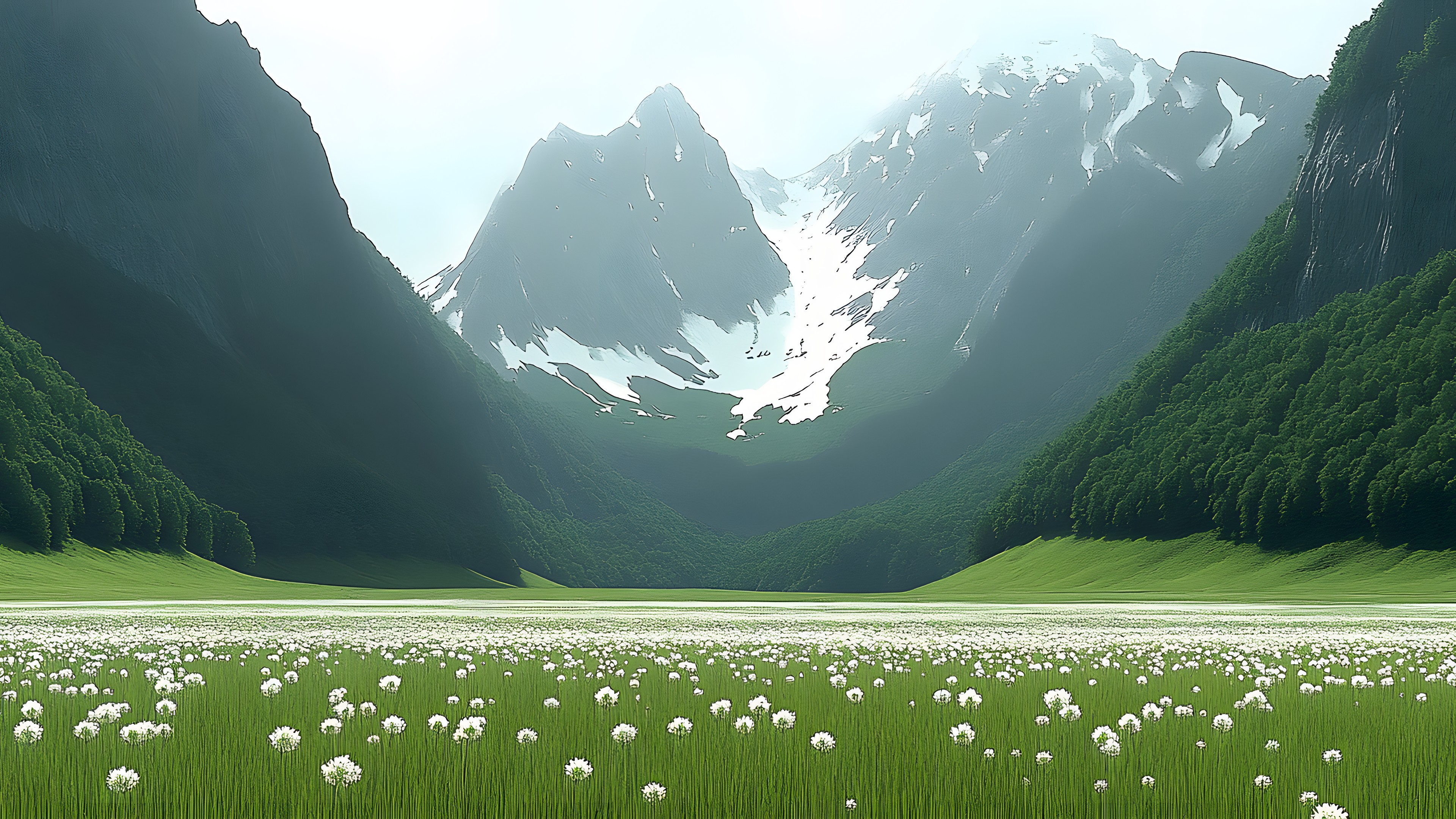 Mountainous landforms, Mountain, Natural landscape, Highland, Mountain range, Valley, Wilderness, Hill station, Meadow, Alps, Pasture, Ridge, Glacial landform, Field, Fell, Prairie, Agriculture, Massif, Summit, Plantation