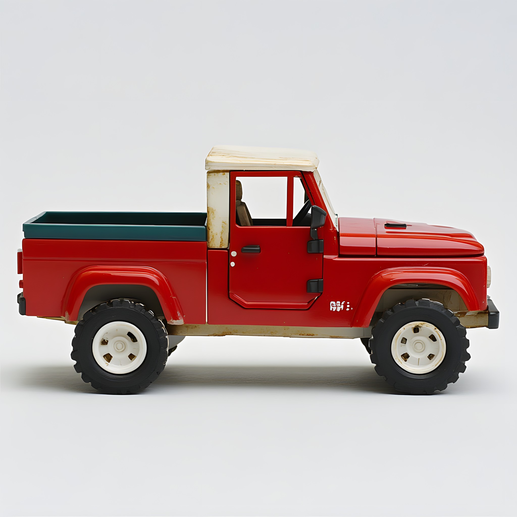 Vehicle, Play Vehicle, Motor vehicle, Wheel, Automotive Exterior, Toy, Scale model, Bumper, Pickup truck, Model car, Hardtop, Grille, Automotive Wheel System, Fender, Hood, Windshield, Tread, Hubcap, Truck, Jeep