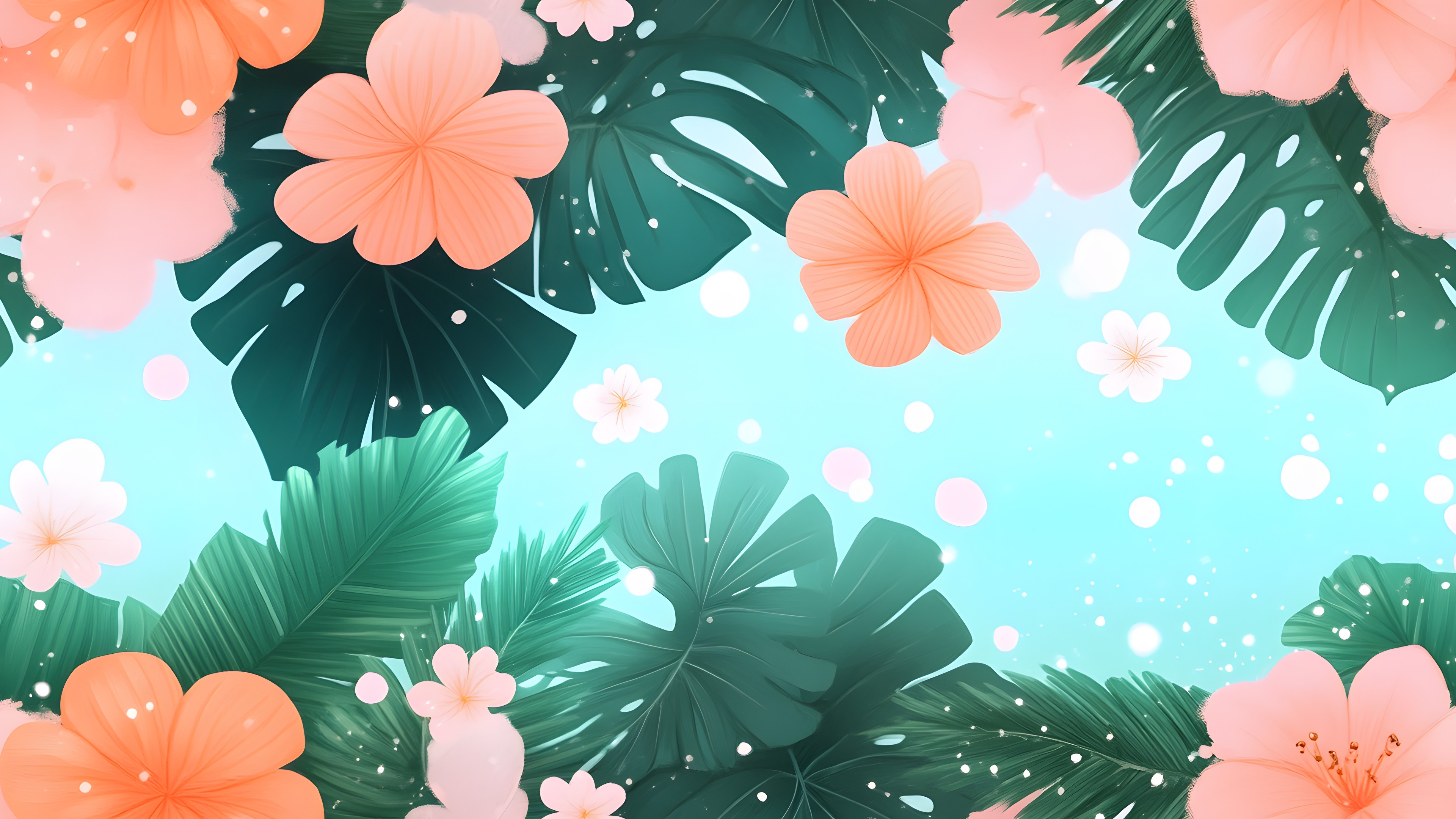 Petal, Pink, Hawaiian hibiscus, Wallpaper, Floral design, Palm trees, Malvales, Geraniums