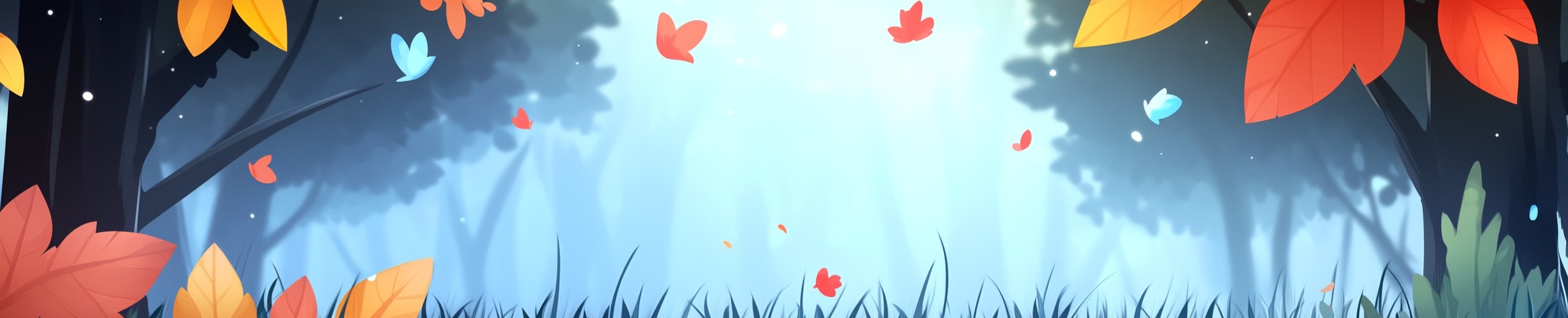 Autumn, Graphics, Graphic design, Panorama
