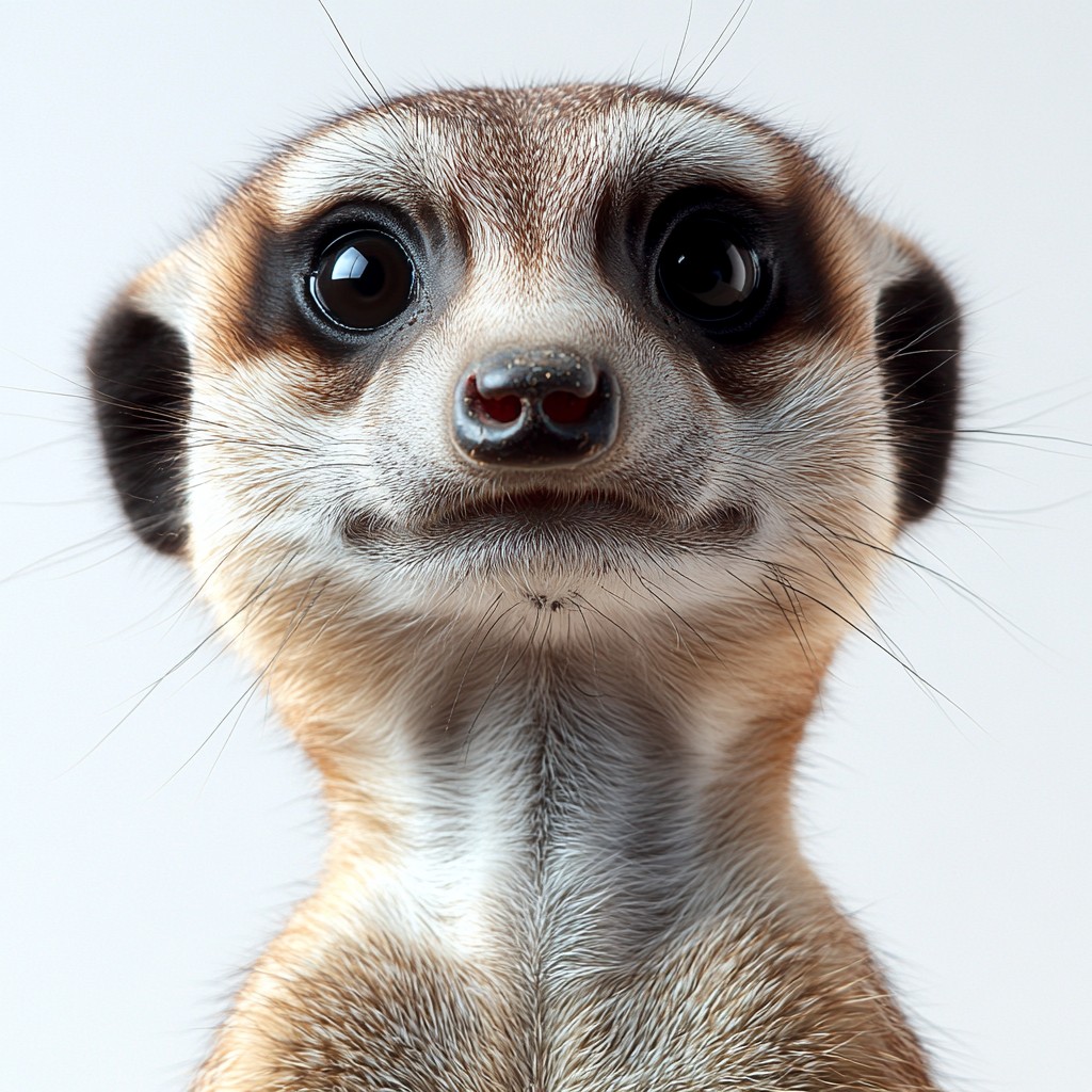 Eye, Facial expression, Close-up, Mongoose, Snout, Meerkat, Terrestrial animal, Fur, Macro photography, Whiskers