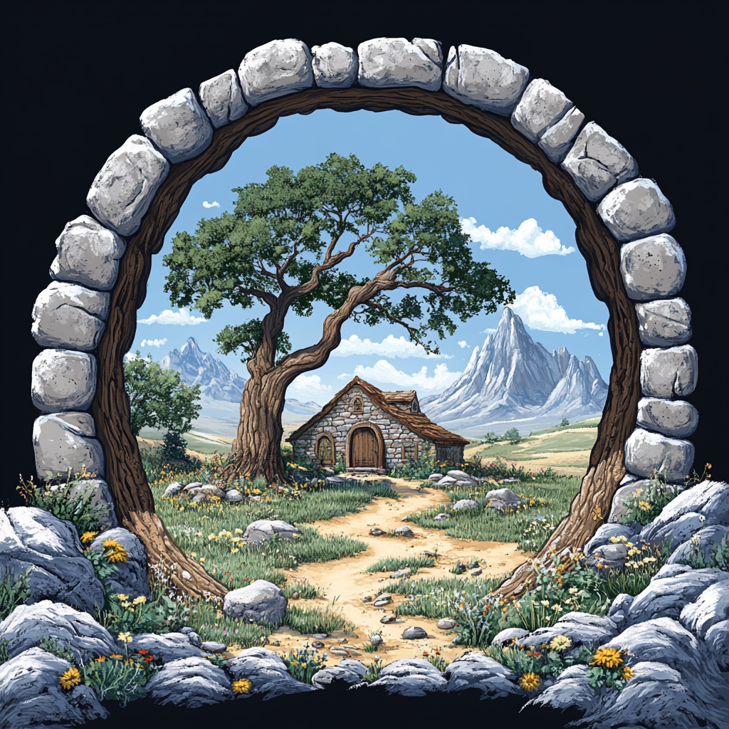 Arch, Stone wall, Environmental art