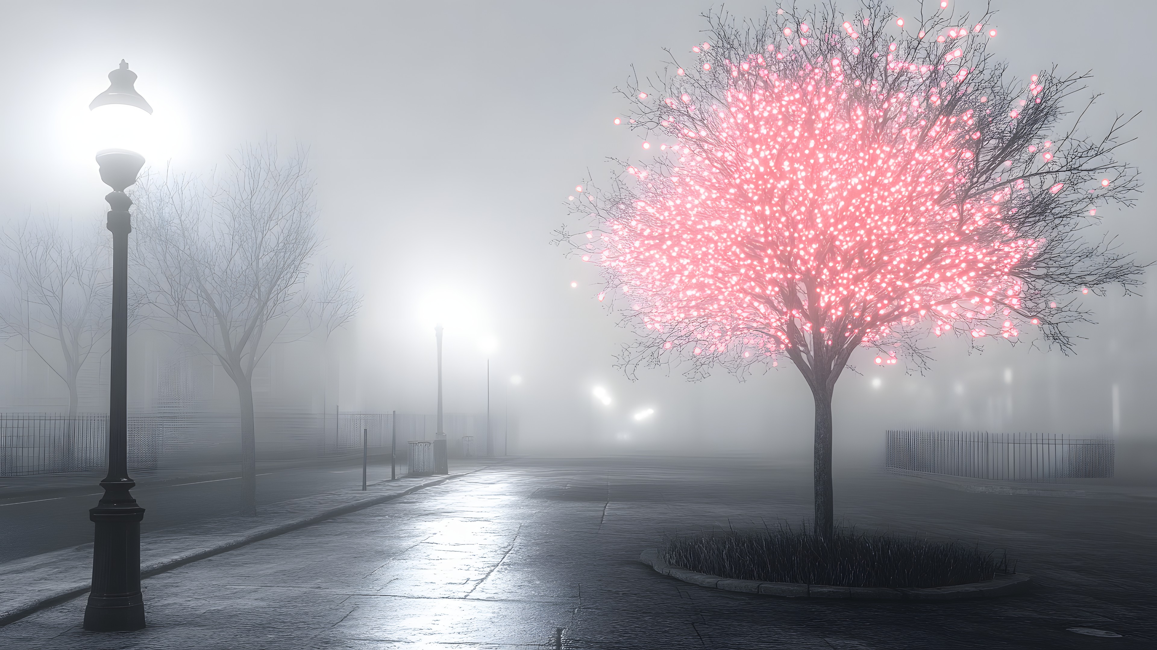 Branch, atmospheric phenomenon, Fog, Twig, Mist, Winter, Haze, Lens flare, Night, Evening, Midnight, Precipitation, Frost, Still life photography, Winter storm, Freezing, Blossom