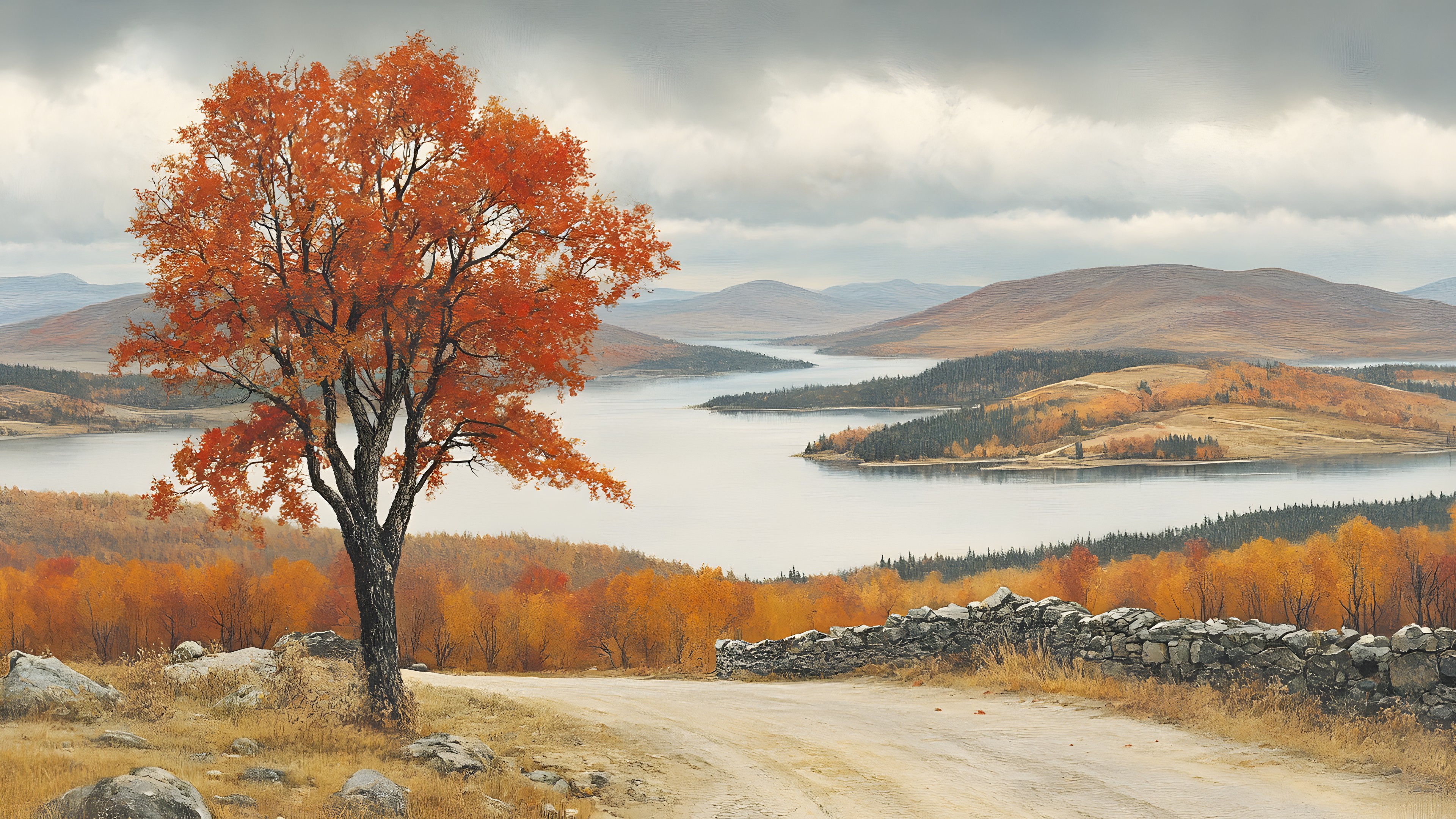 Nature, Mountainous landforms, Natural landscape, Hill, Landscape, Highland, Wilderness, Morning, Fell, Valley, Autumn, Mountain range, Sunlight, Loch, Lake District, Reservoir, Winter, Ridge, Mountain river, Tarn