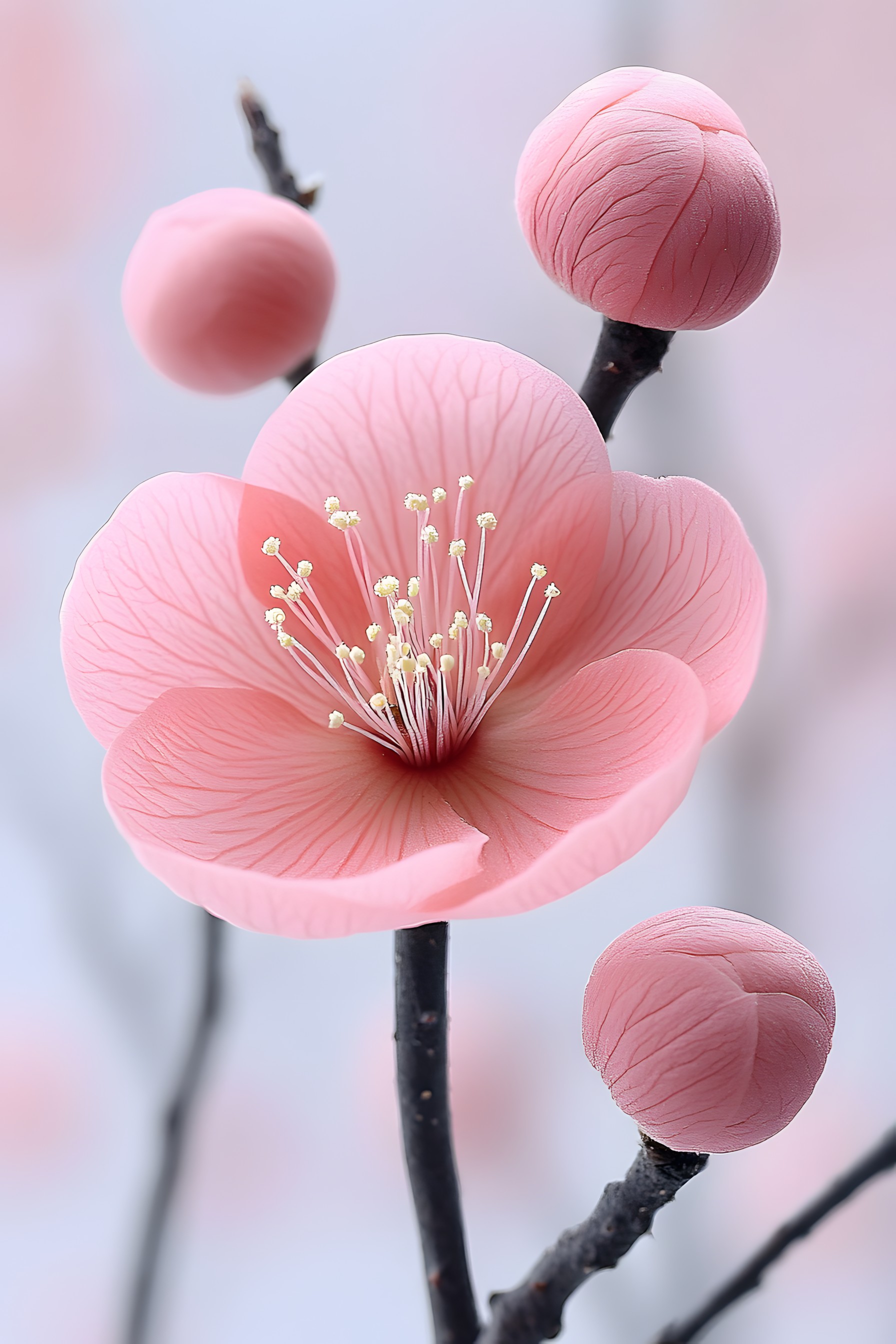 Flower, Petal, Pink, Spring, Blossom, Flowering plant, Twig, Pollen, Pedicel, Plant stem, Macro photography, Wildflower, Prunus, Cornales, Magnolia, Apples, Geraniums