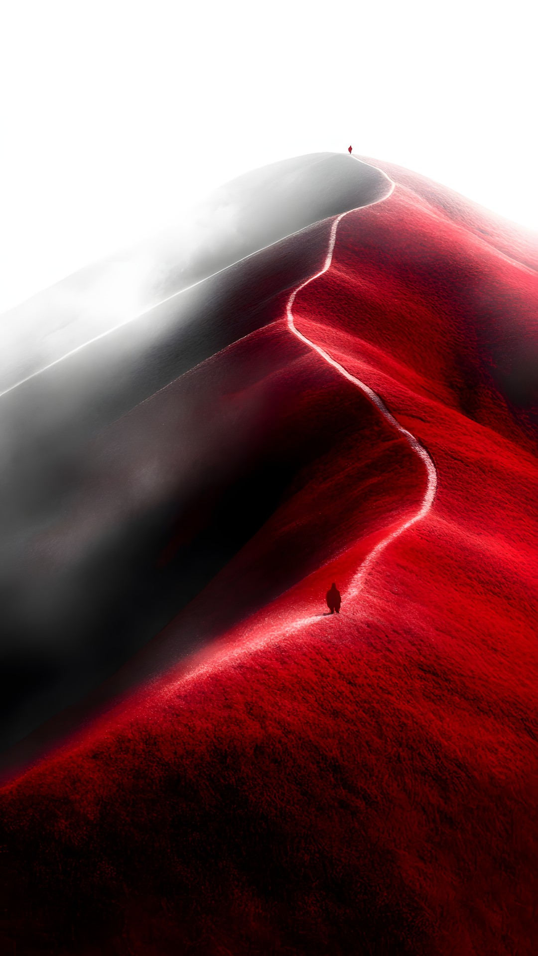 Red, geological phenomenon, Slope, Wind