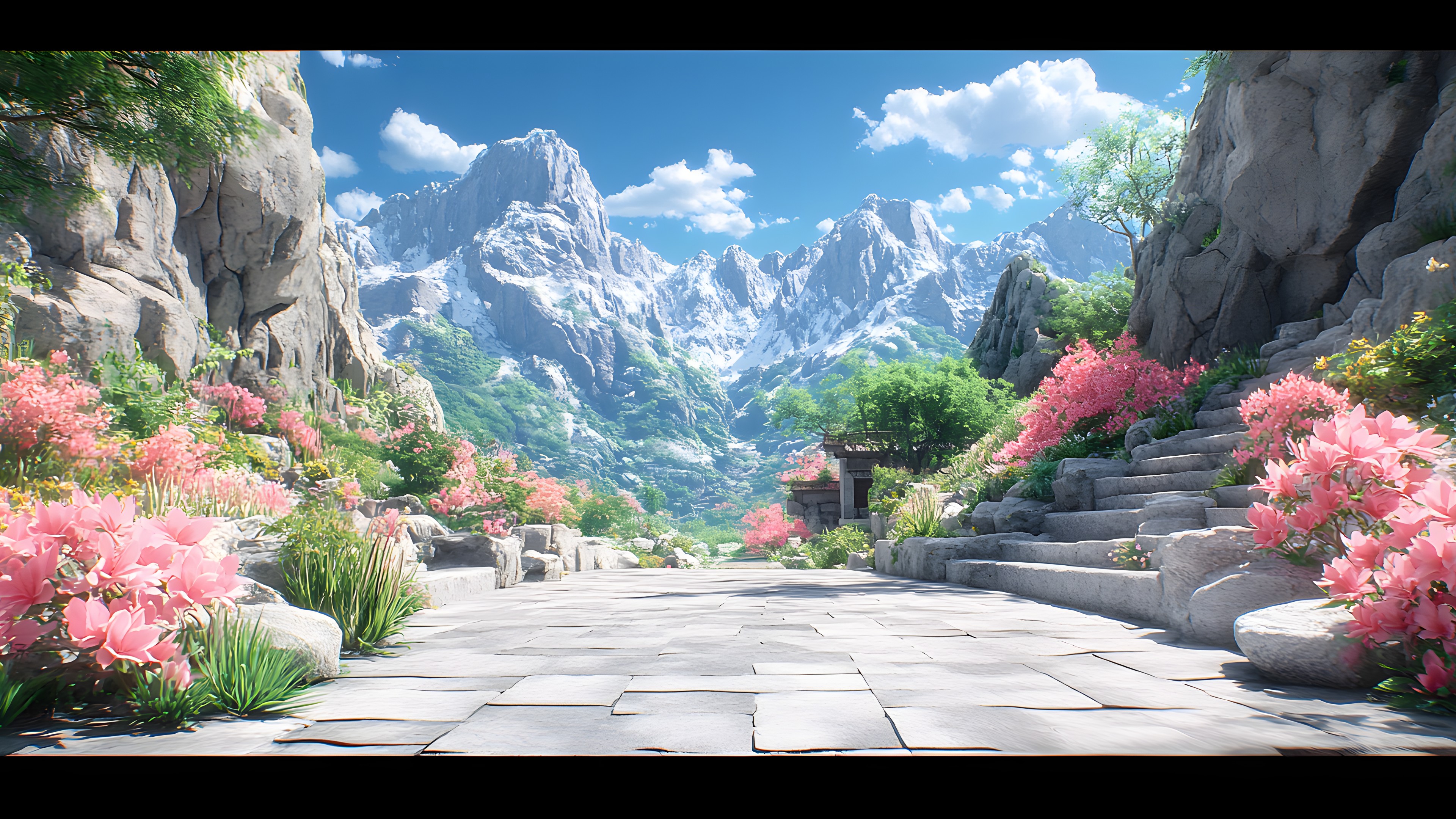 Valley, Mountain range, Alps, Ridge, Conifers, Outcrop, Stairs, Walkway, Mount Scenery, Pine family, Fir, Batholith