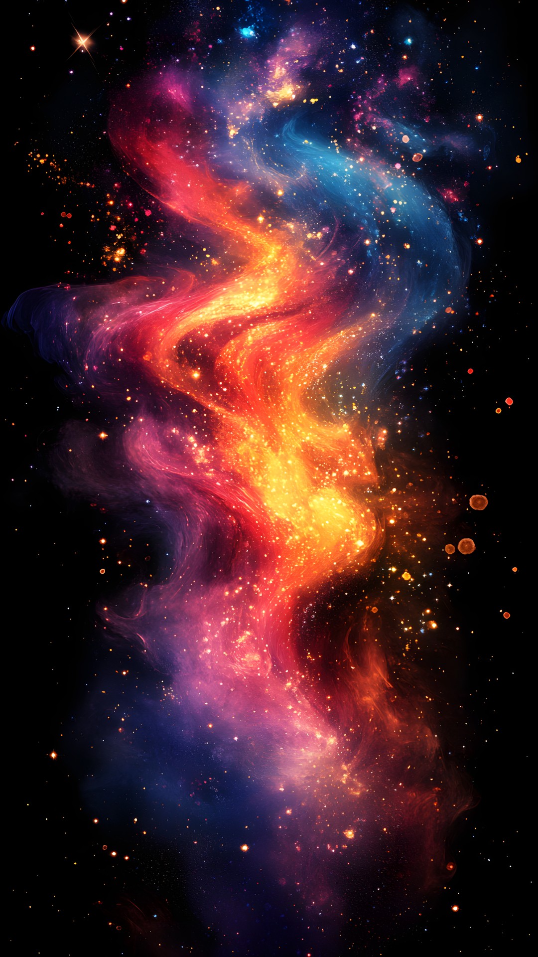 Red, Outer space, Astronomical object, Nebula, Galaxy, Universe, Orange, Astronomy, Star, Constellation, Graphics, Night, Heat, Celestial event, Science