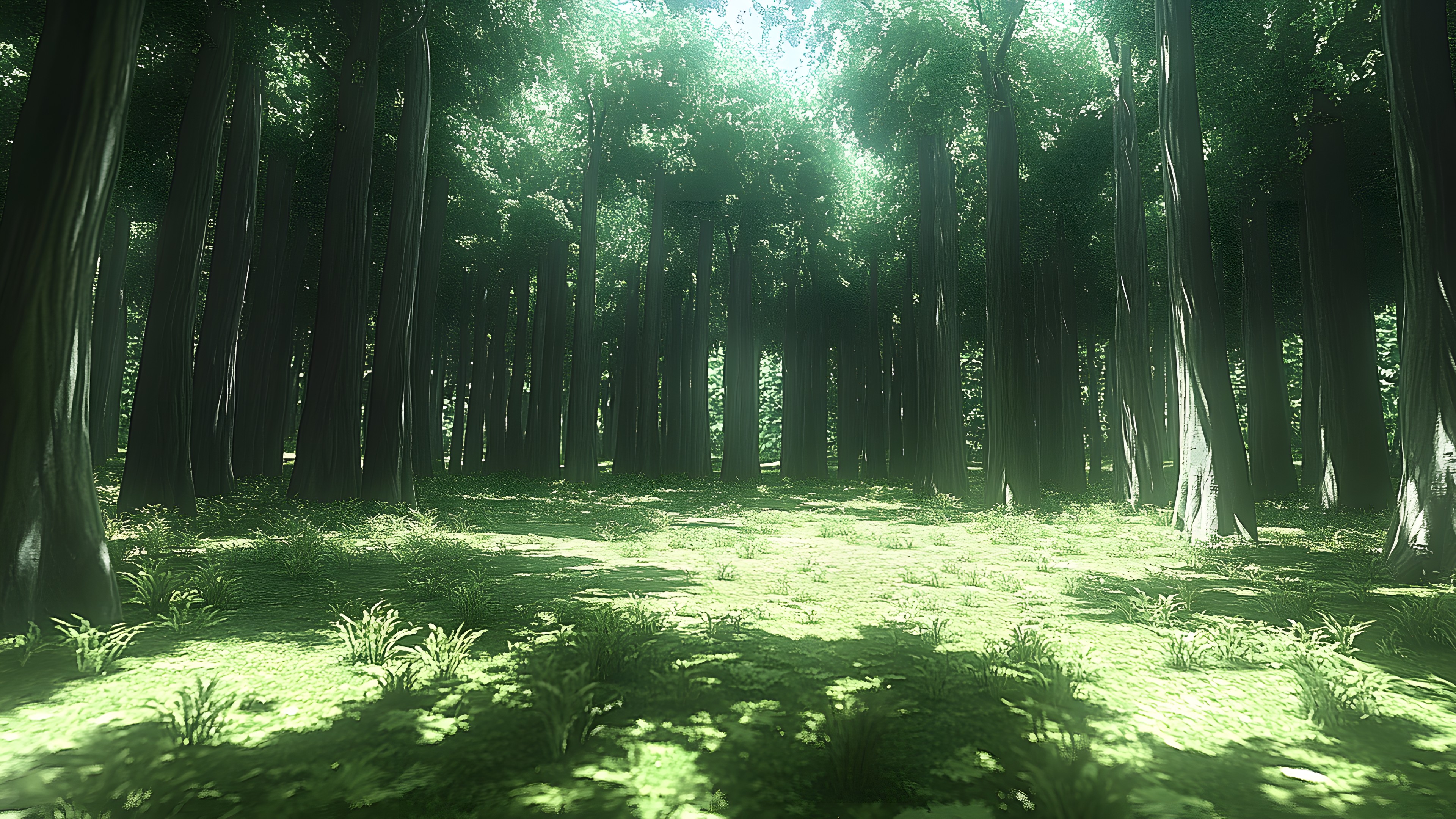 Green, Natural environment, Forest, Grove, Trunk, Northern hardwood forest, Spruce-fir forests, Woodland, Jungle, Old-growth forest, Woody plant, Temperate broadleaf and mixed forest, Tropical and subtropical coniferous forests, Rainforest, Valdivian temperate rain forest, Plantation