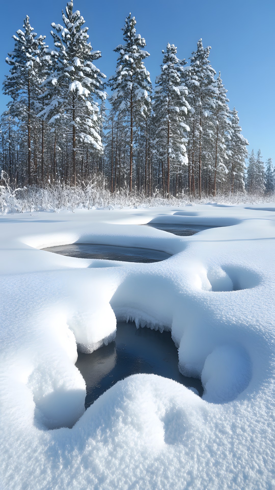 Winter, Snow, Freezing, Morning, Frost, Ice, Conifers, Ice cap, Precipitation, Larch, Evergreen, Pine family, Pine, Fir, Melting, Cupressaceae