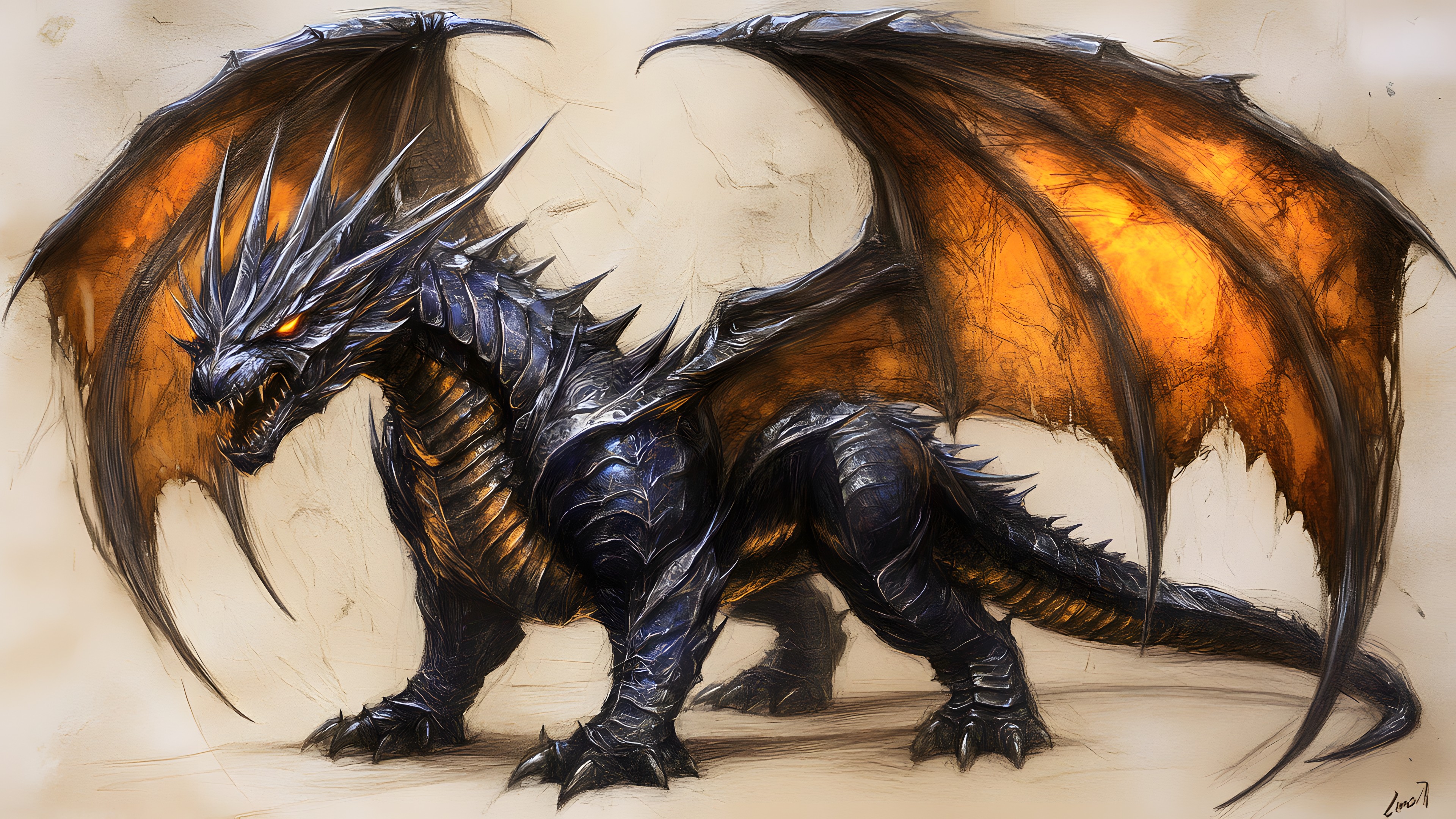 Fictional character, Wing, Mythical creature, CG artwork, Dragon, Cryptid, Mythology, Supernatural creature, Animation, Fiction