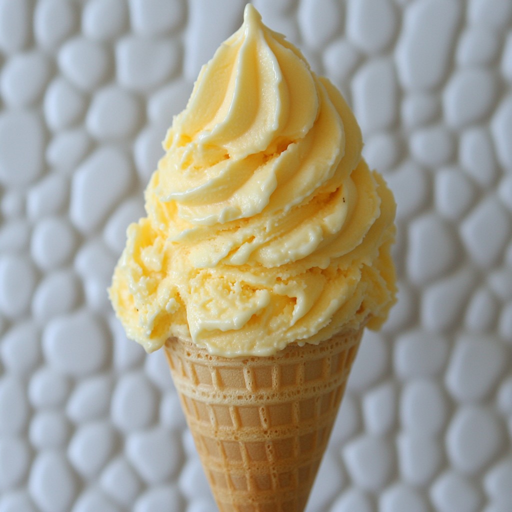 Food, Ice cream cone, Ice cream, Ingredient, Dessert, Gelato, Cream, Frozen dessert, Dairy product, Soft serve, Soy ice cream, Cone, Recipe, Battered ice cream, Sorbetes, Fast food, Icing, Junk food, Buttercream, Finger food