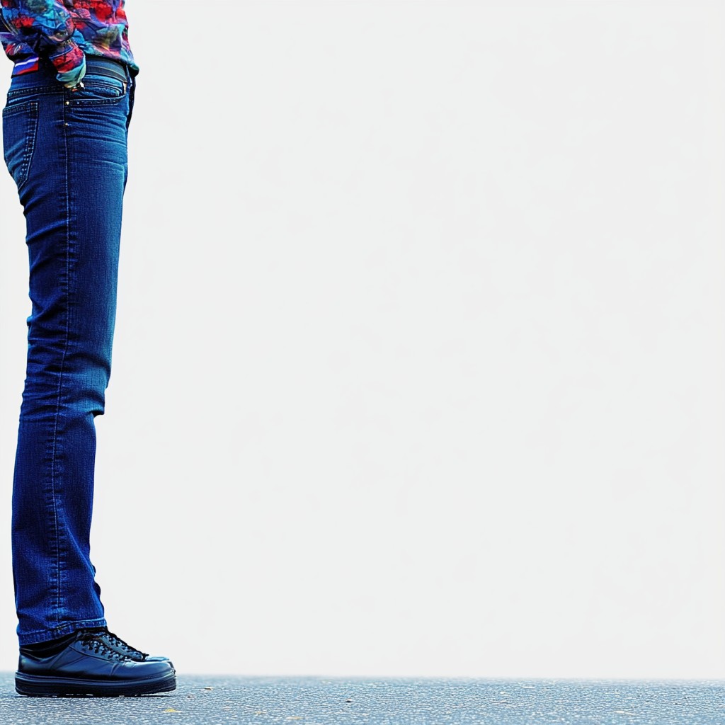 Blue, Denim, Jeans, Trousers, Leg, Shoe, Sneakers, Walking Shoe, Pocket, Balance