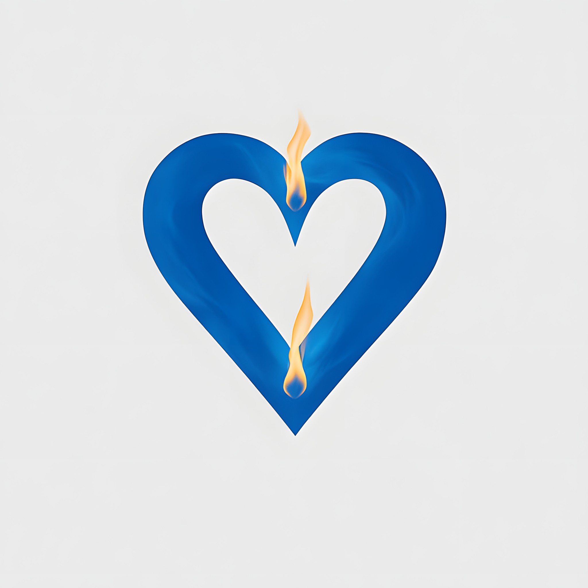 Blue, Symbol, Flame, Heart, Love, Fire, Graphics