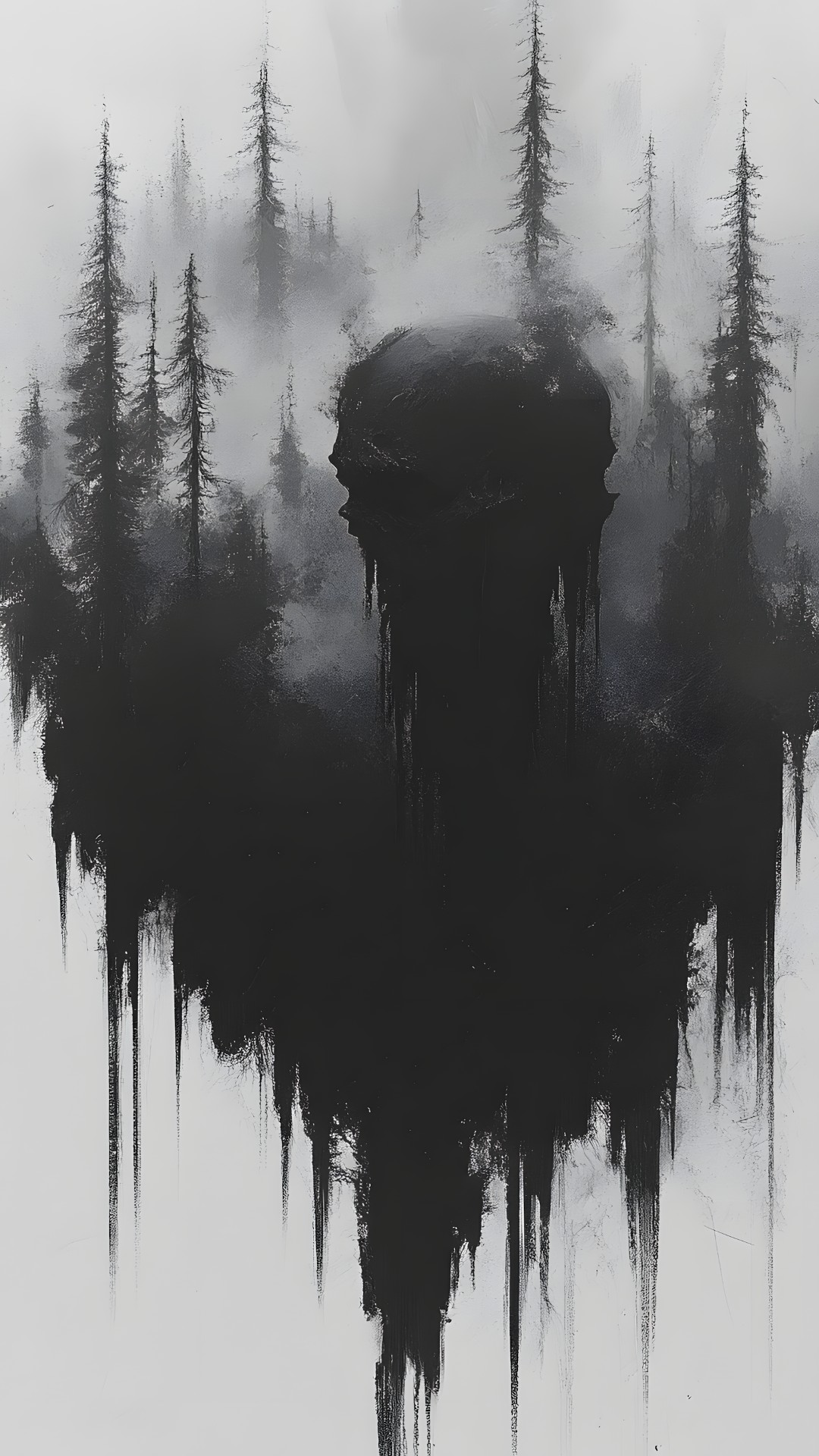 atmospheric phenomenon, Monochrome photography, Black and white, Mist, Monochrome, Fog, Haze, Conifers, Pine family