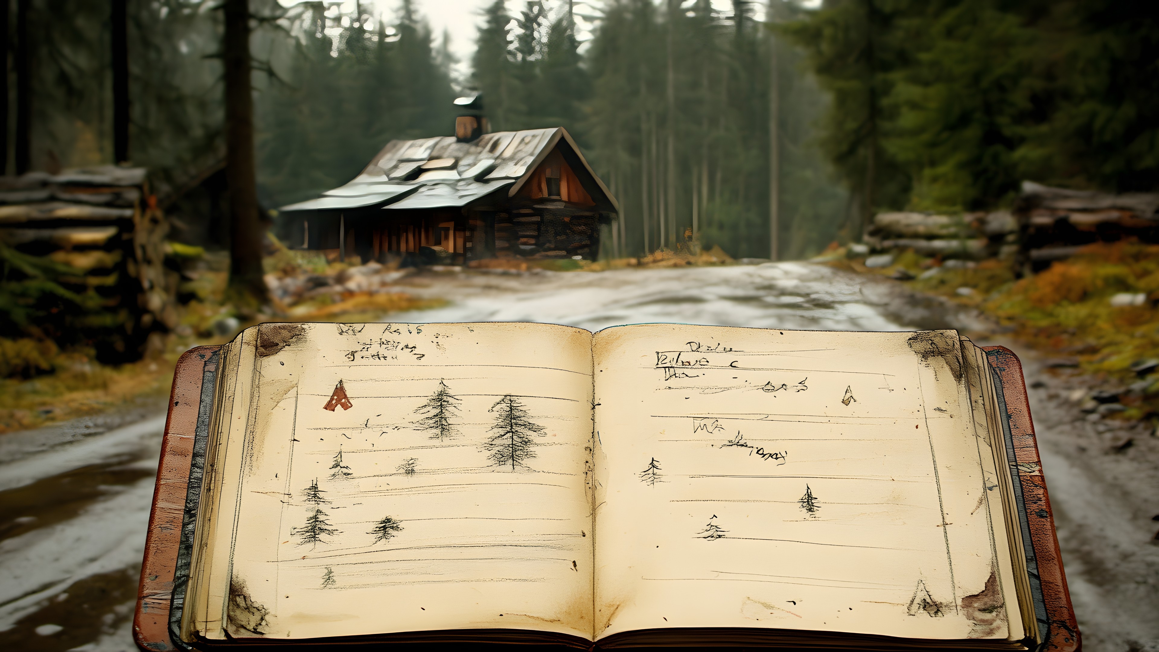 Wood, Still life photography, Plank, Log cabin, Spruce-fir forests, Conifers, Old-growth forest, Fir