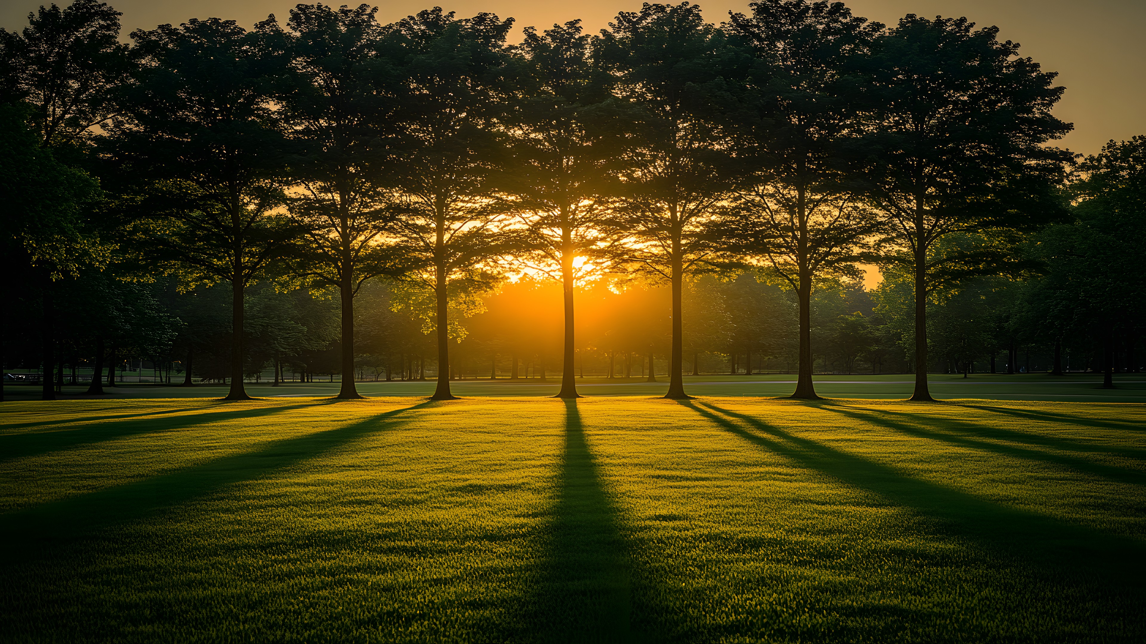 Daytime, Leaf, Tree, Nature, Grass, Branch, Natural environment, Natural landscape, atmospheric phenomenon, Sunrise, Landscape, Sun, Sunlight, Plain, Trunk, Orange, Sunset, Morning, Evening, Dusk