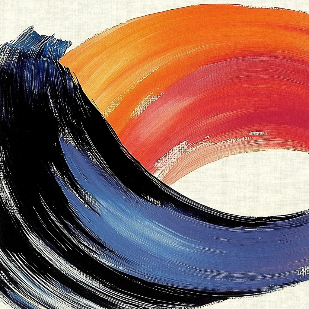 Orange, Art Paint, Paint, Wind wave, Modern art, Acrylic paint, Watercolor painting, Wave