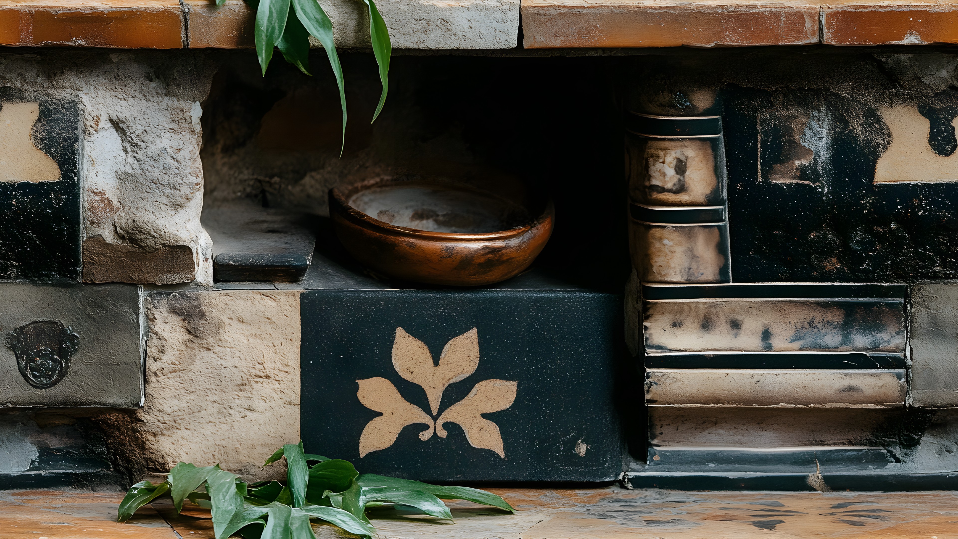 Wood, Natural material, Wood stain, Still life photography, Flagstone, Tile, Still life, Pottery