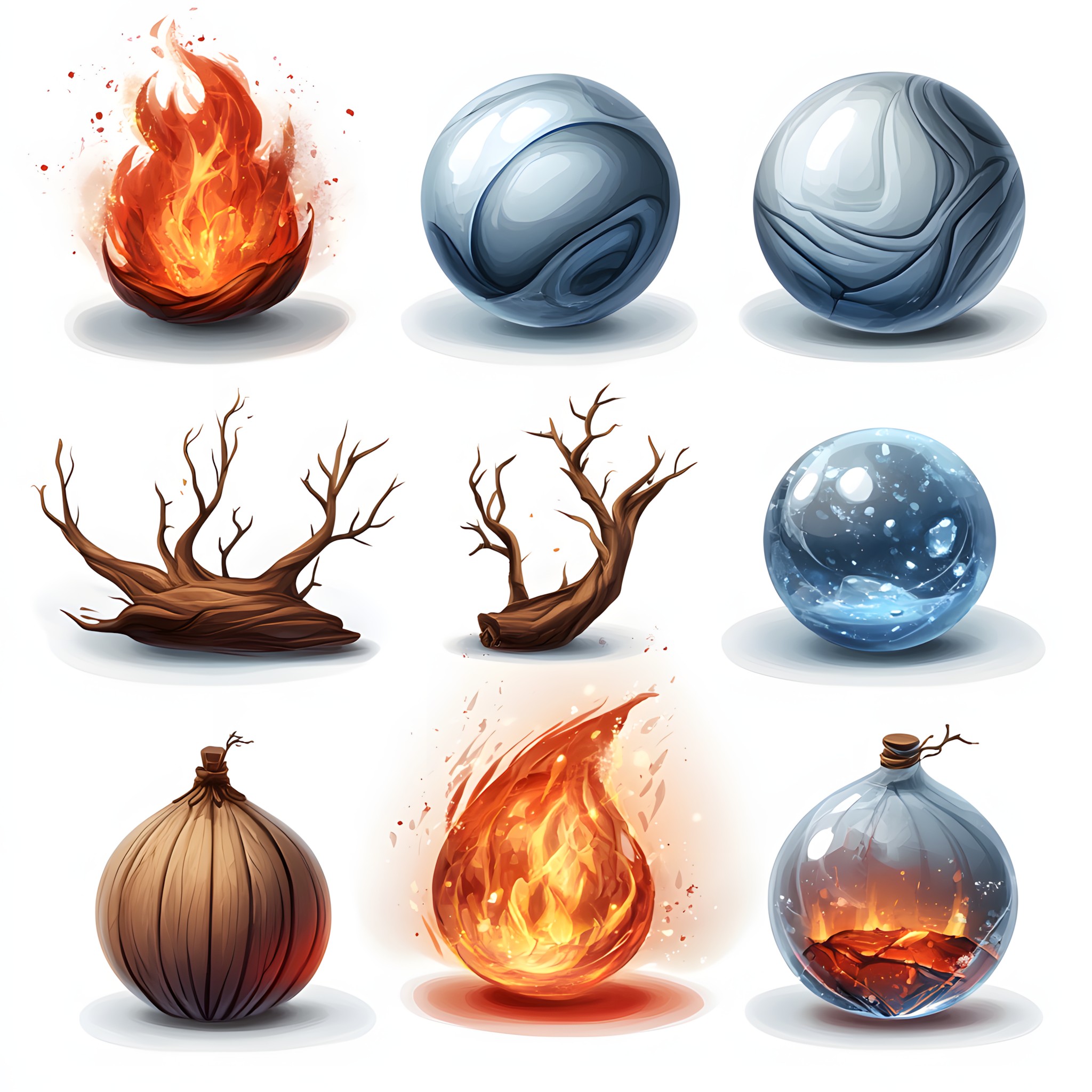 Fire, Sphere, Animation, Graphics, Flame